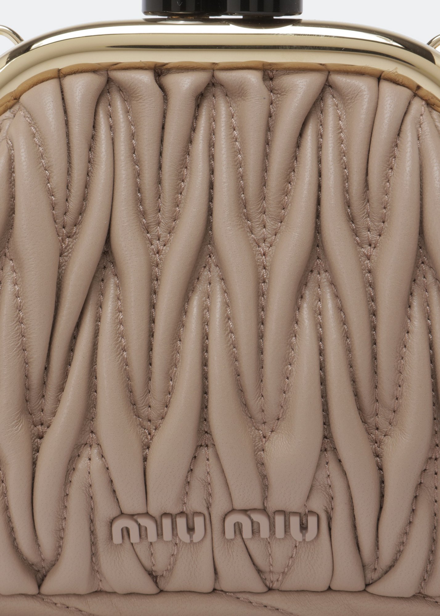 

Belle leather mini-bag, Beige