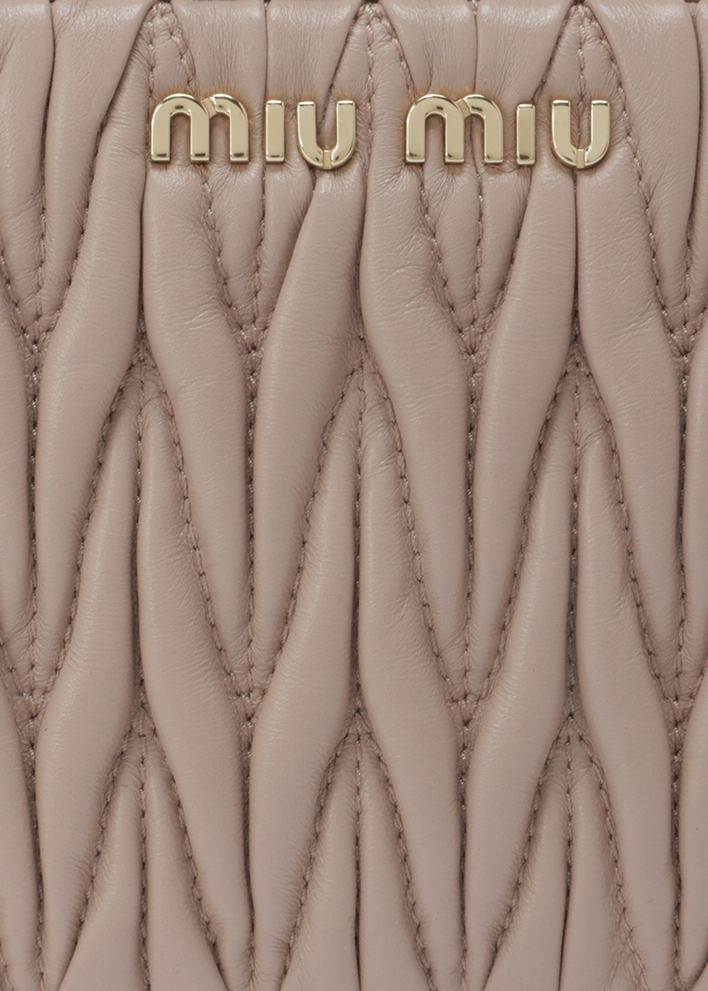 

Matelassé Nappa mini bag, Beige