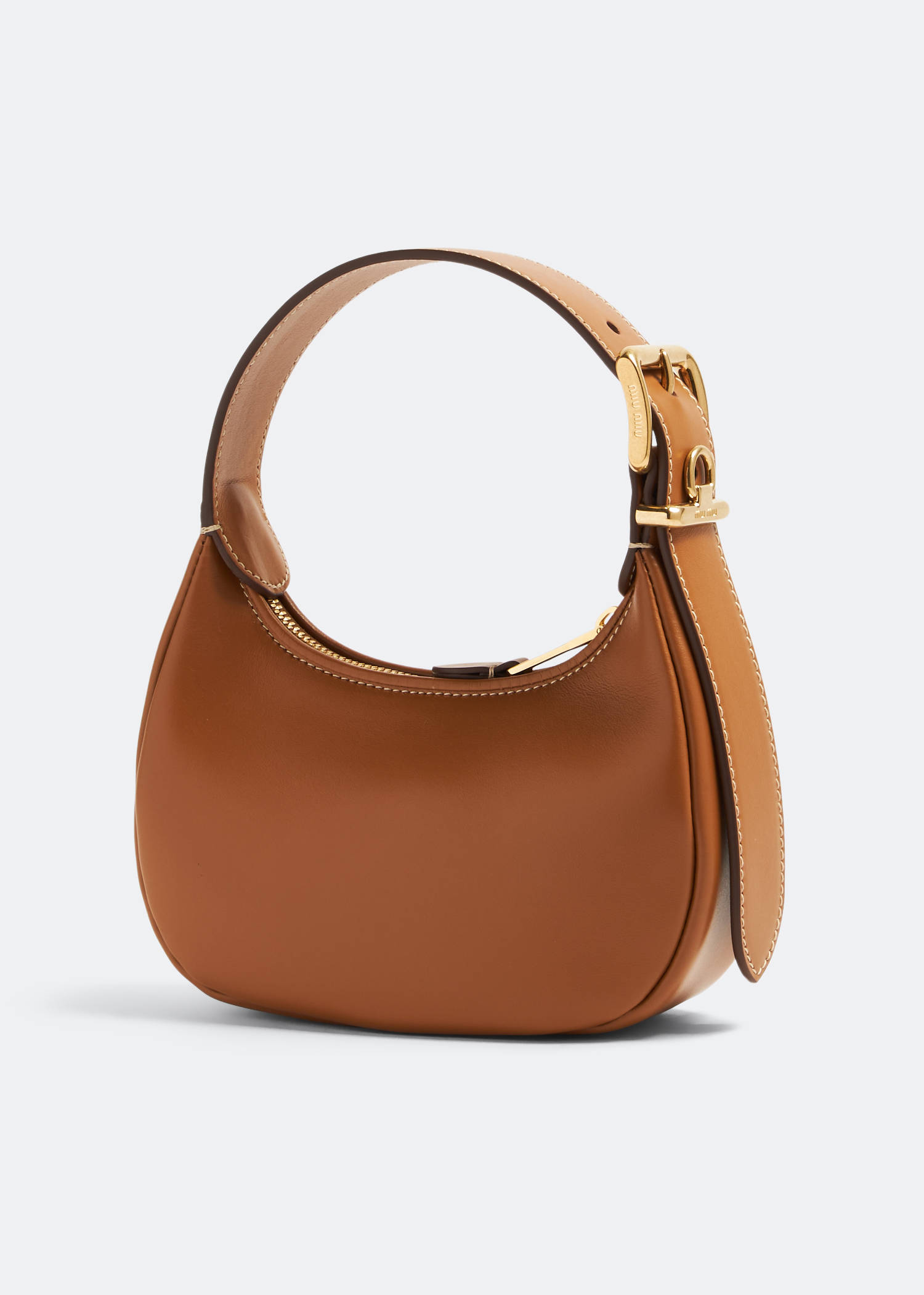 Mango Oval Short Handle Bag in Brown