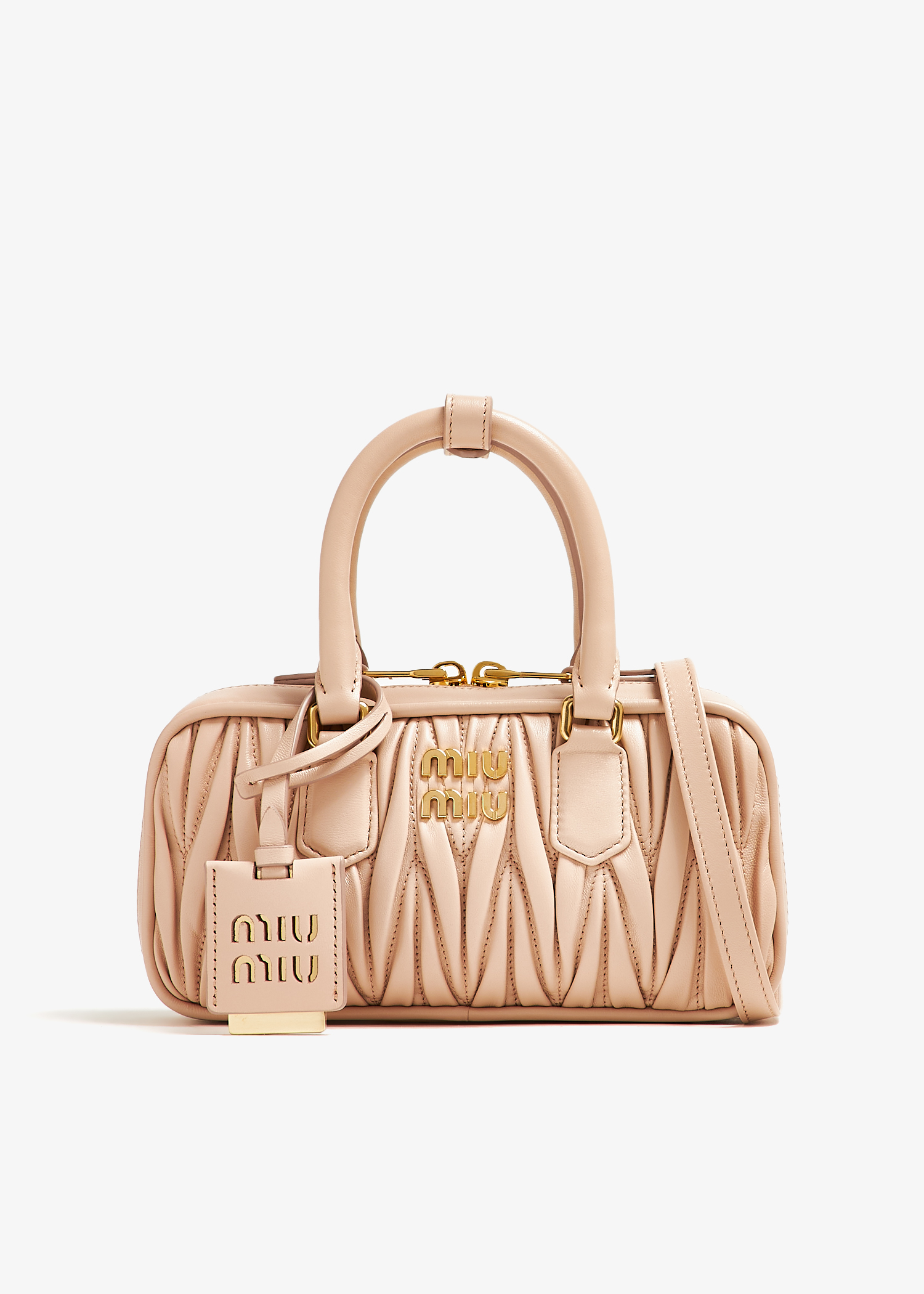 

Arcadie matelassé leather mini bag, Pink