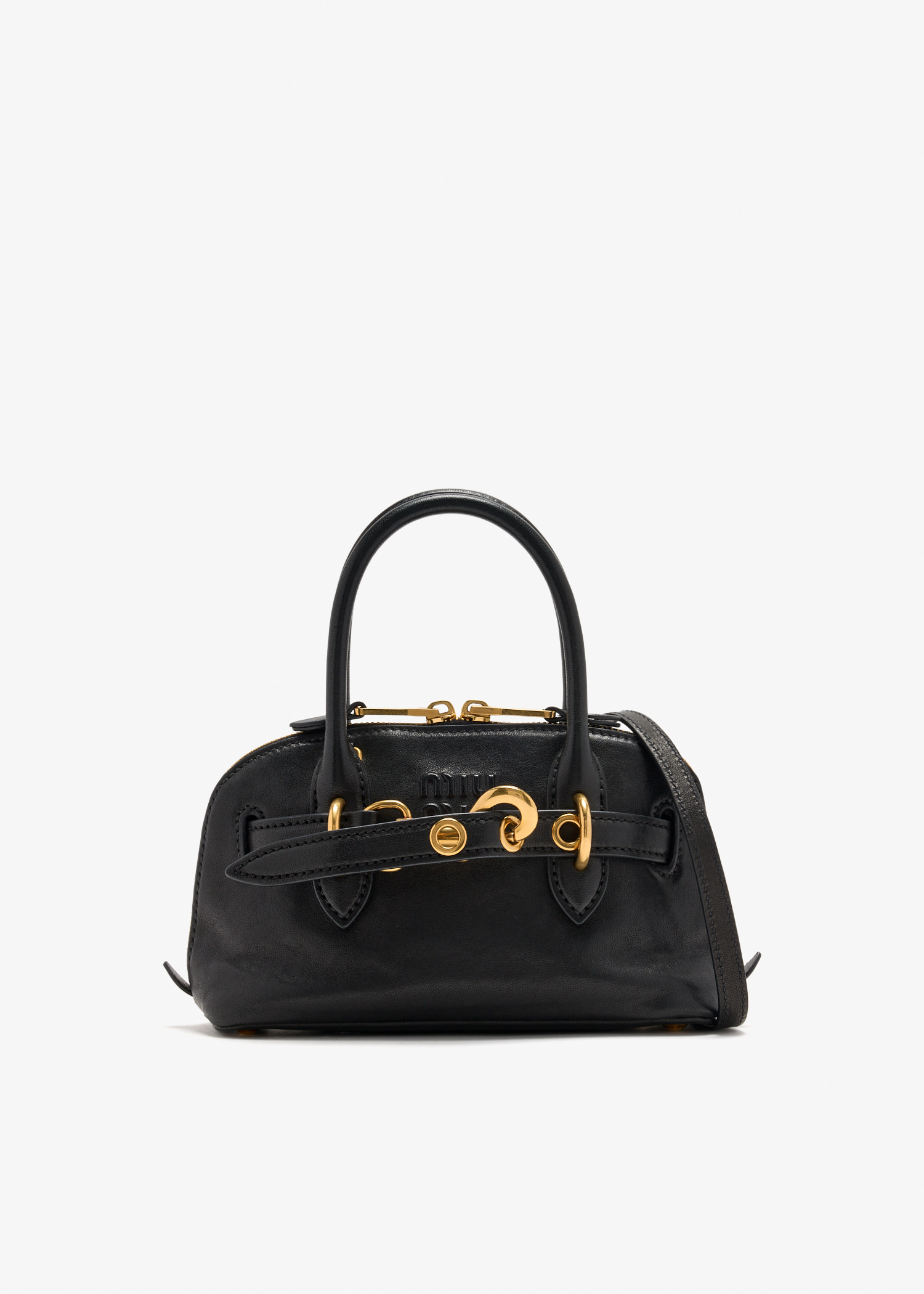 

Aventure mini nappa leather bag, Black