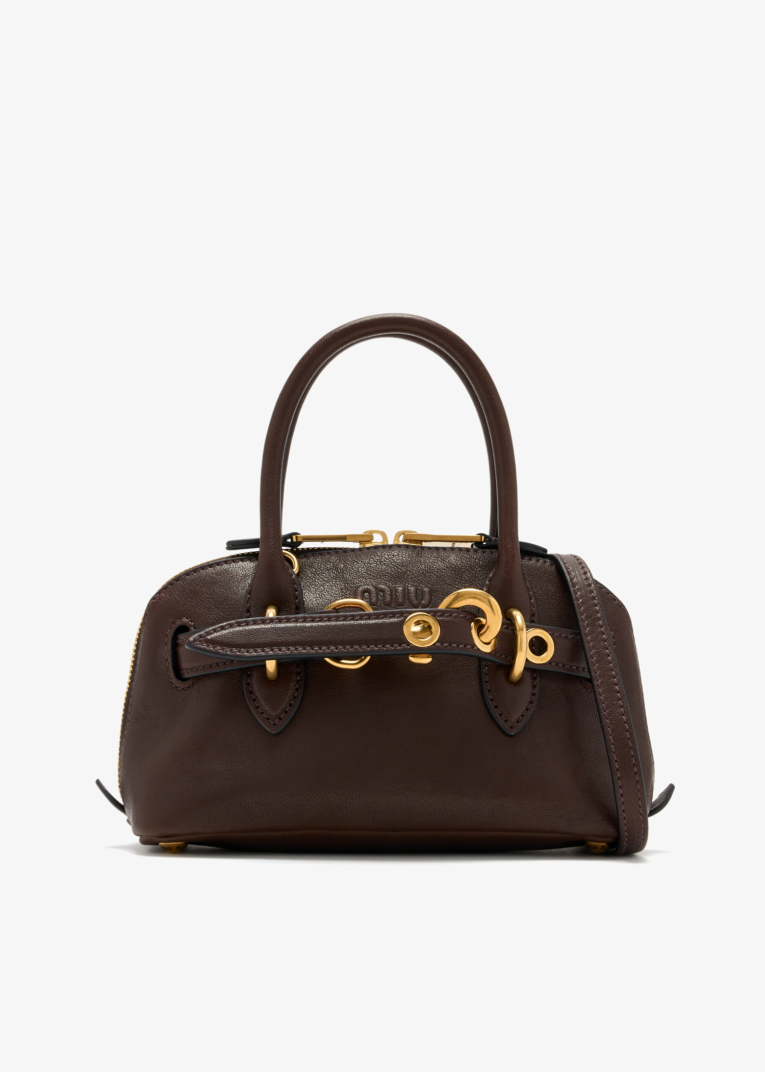 

Aventure mini nappa leather bag, Brown