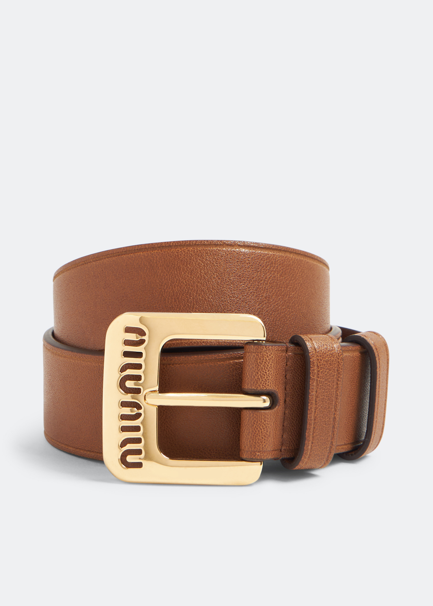 

Nappa leather belt, Brown