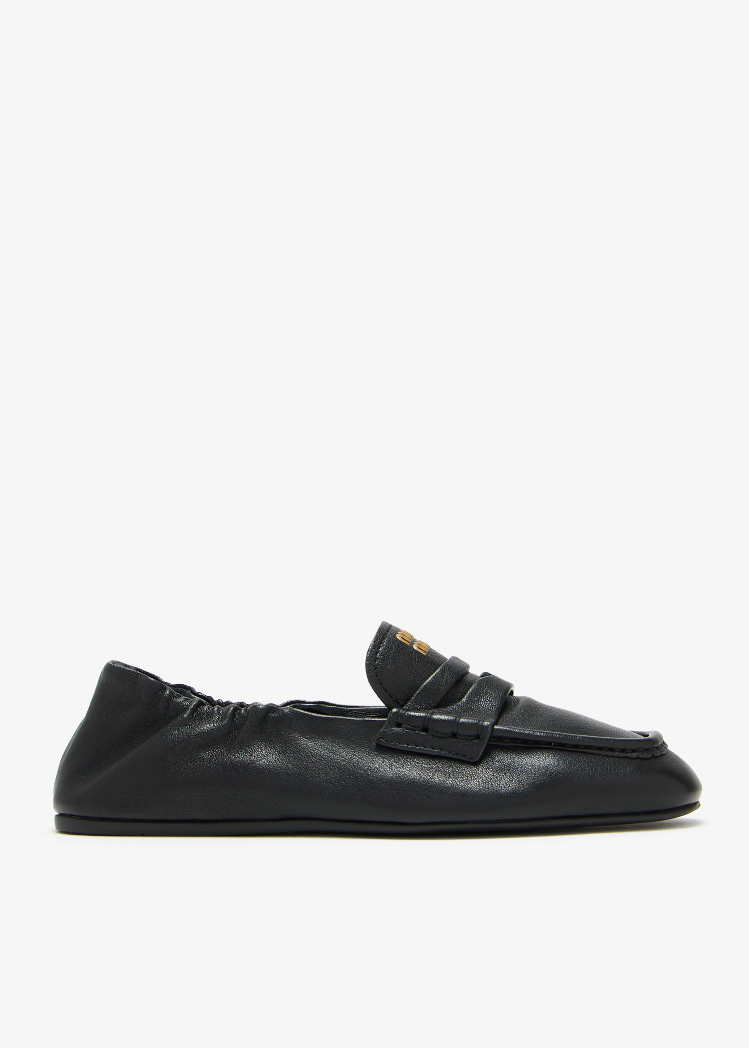 

Nappa leather loafers, Black