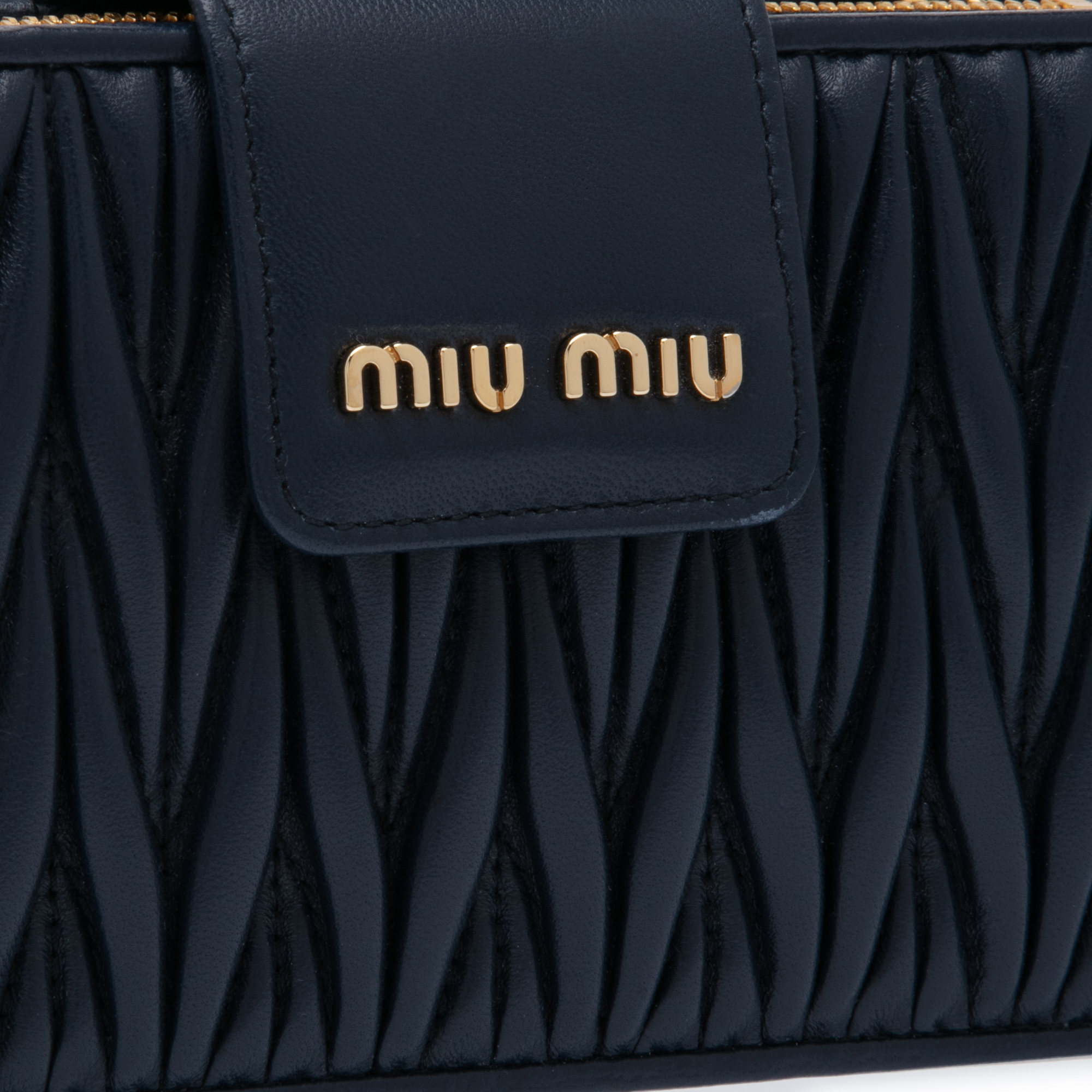 

Croc-effect leather bag, Blue