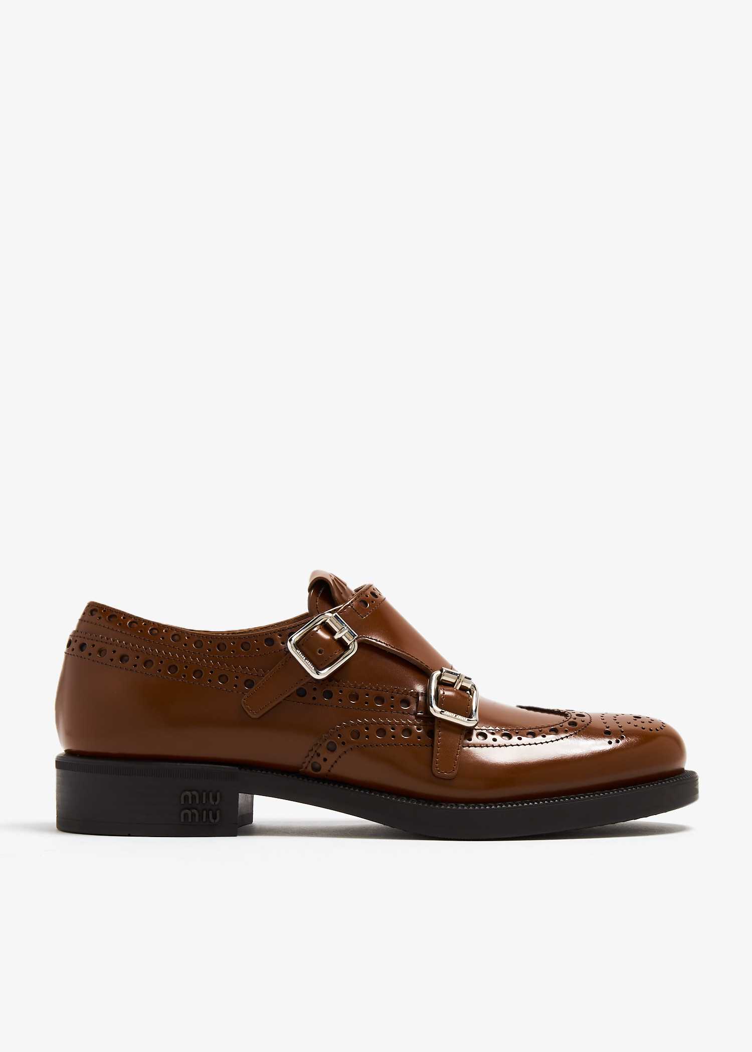 

x Church's Double Monk Brogue shoes, Brown