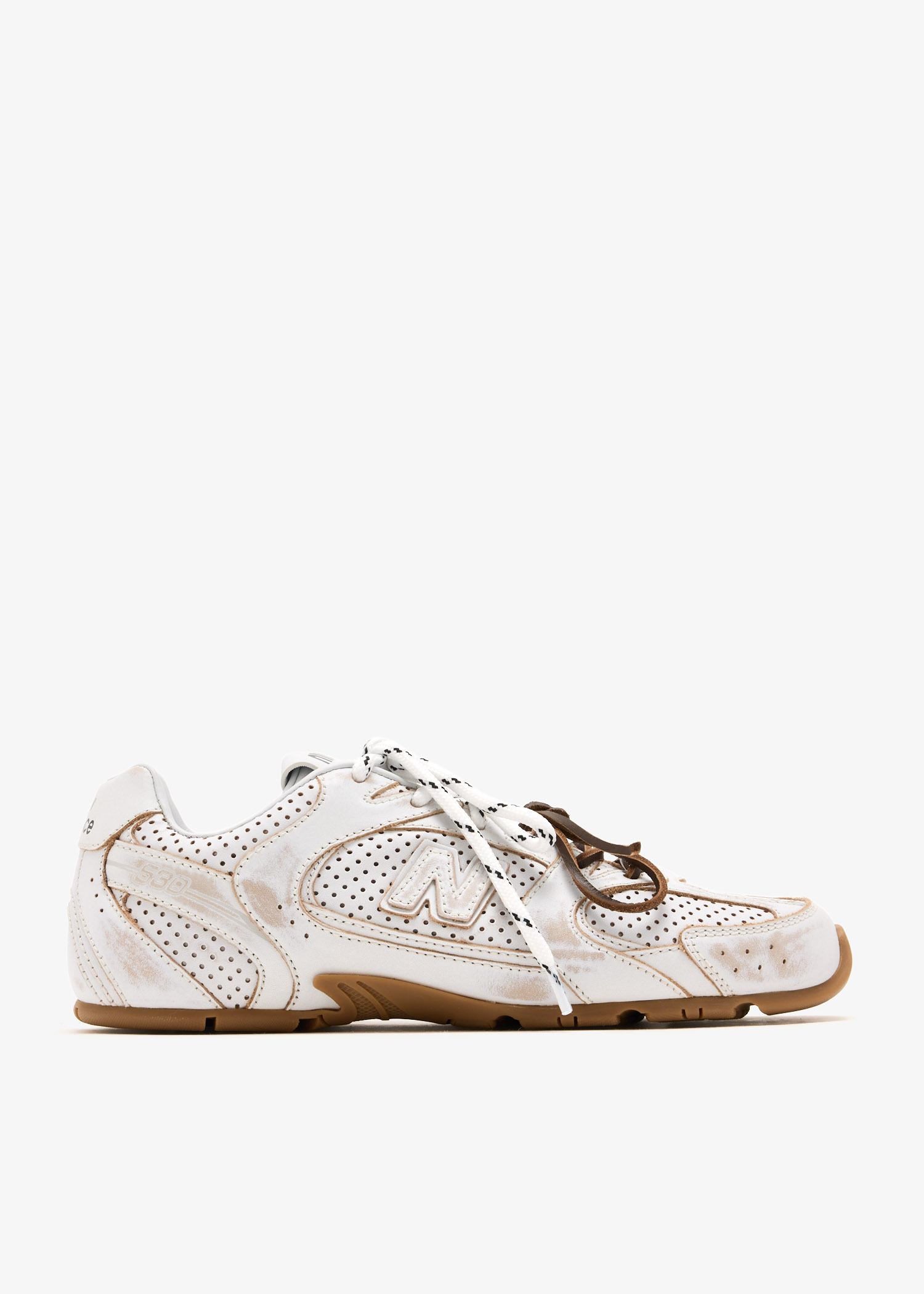 

x New Balance 530 SL leather sneakers, White