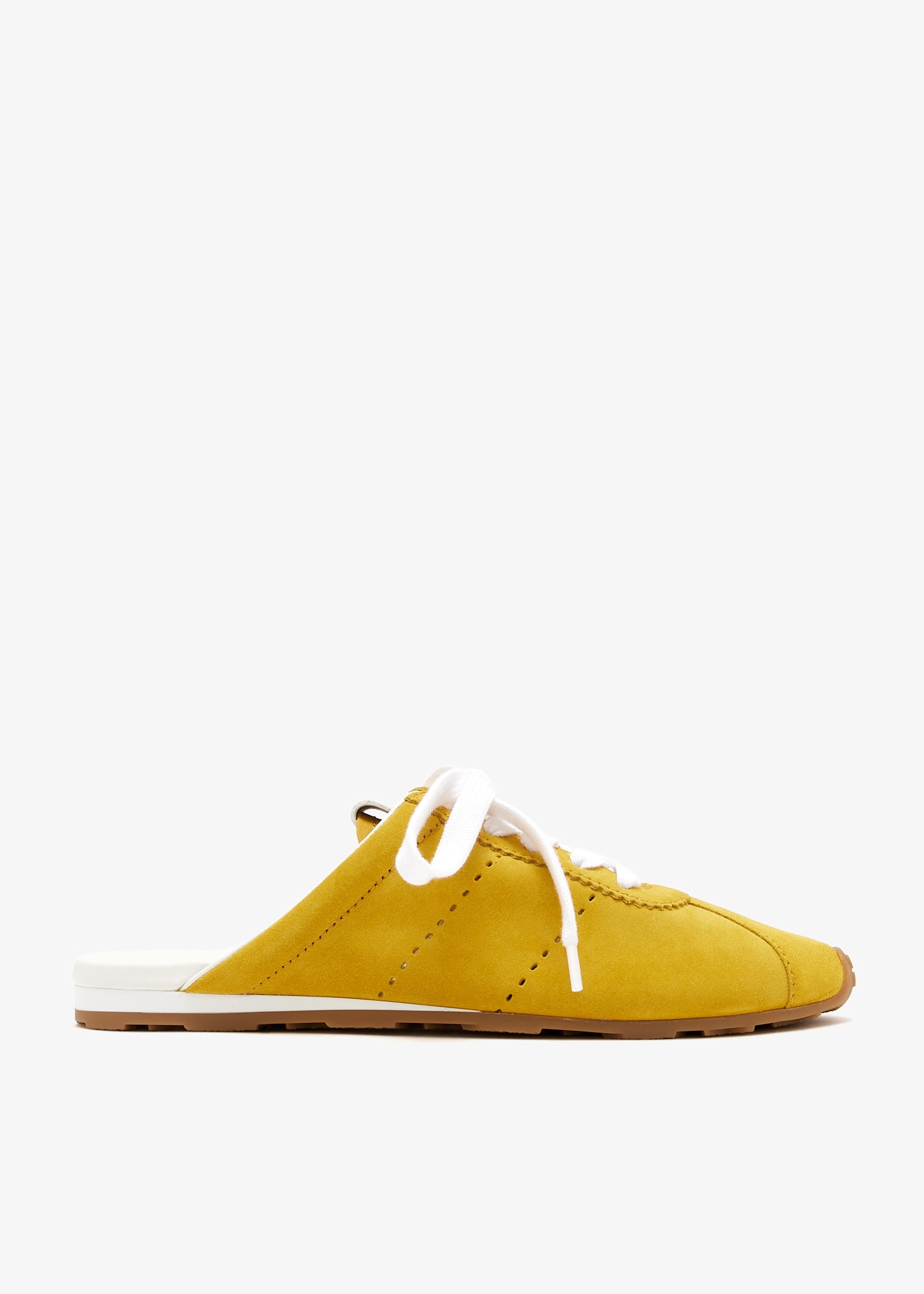 

Plume suede mules, Yellow