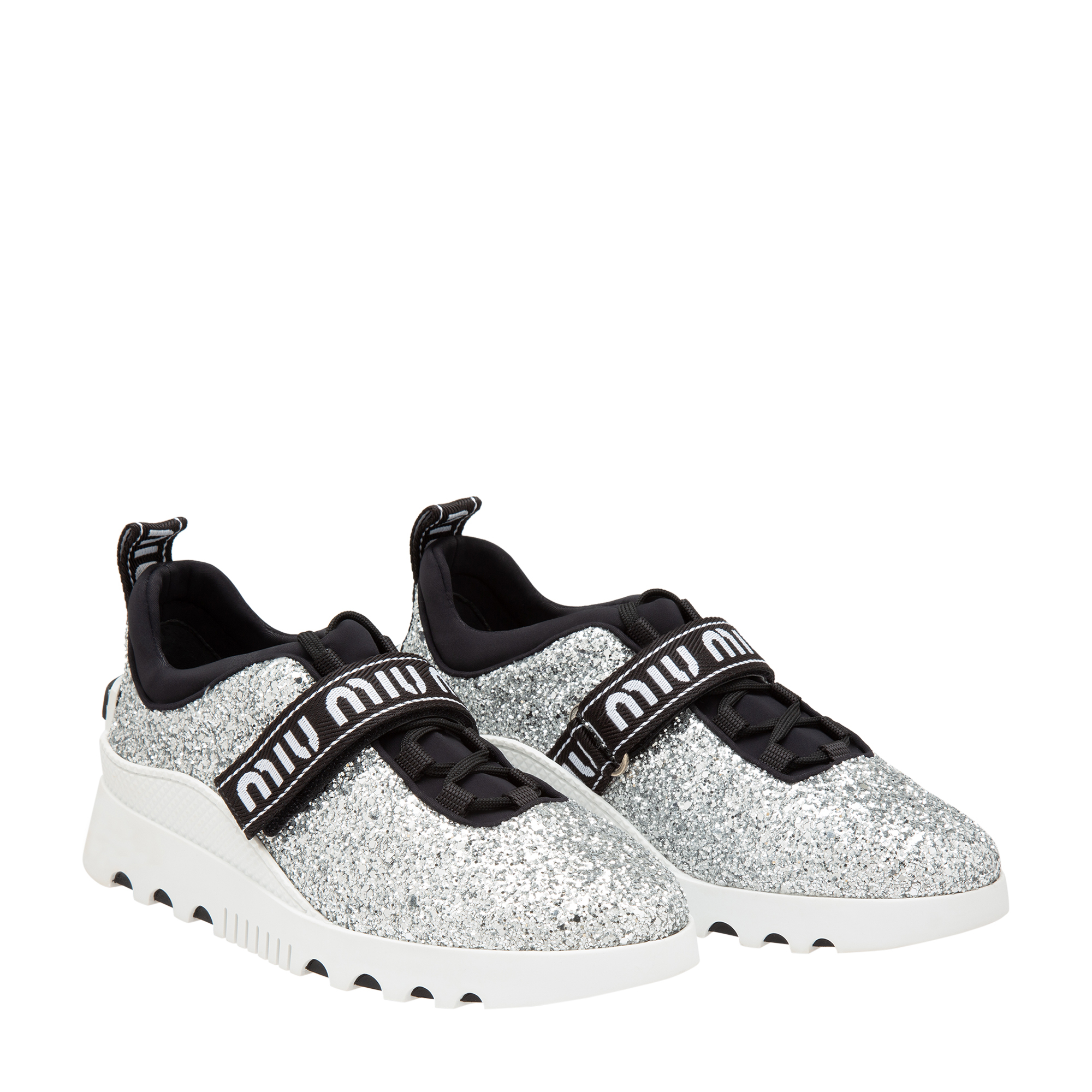 

Run glitter sneakers, Silver