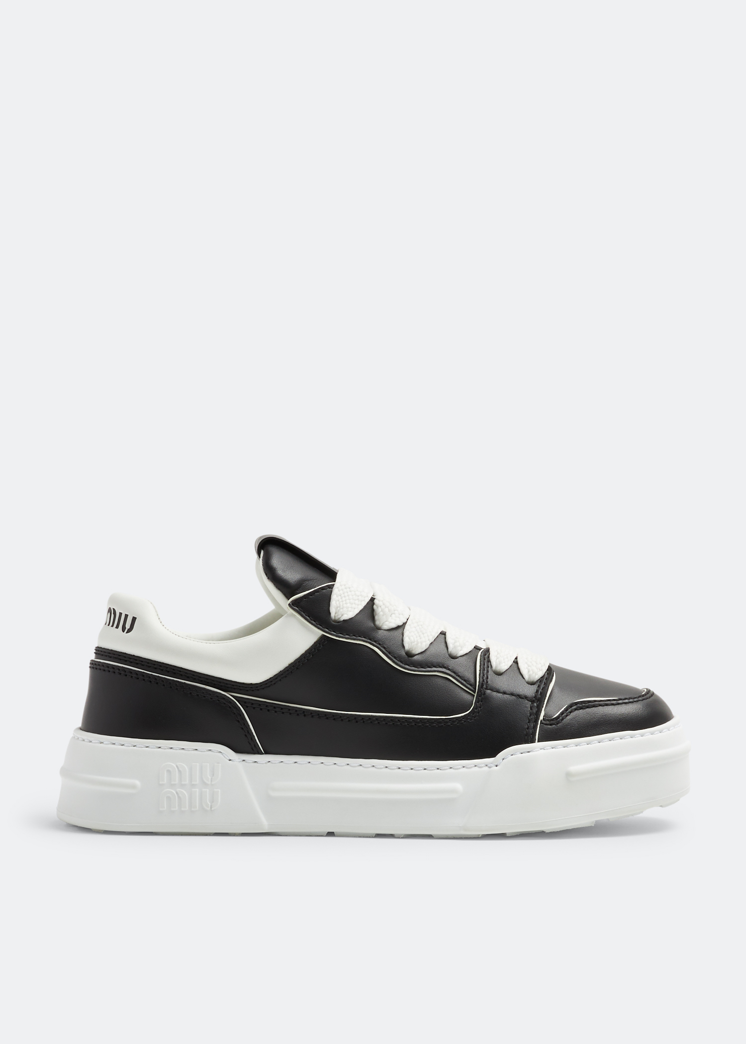 

Leather sneakers, Black