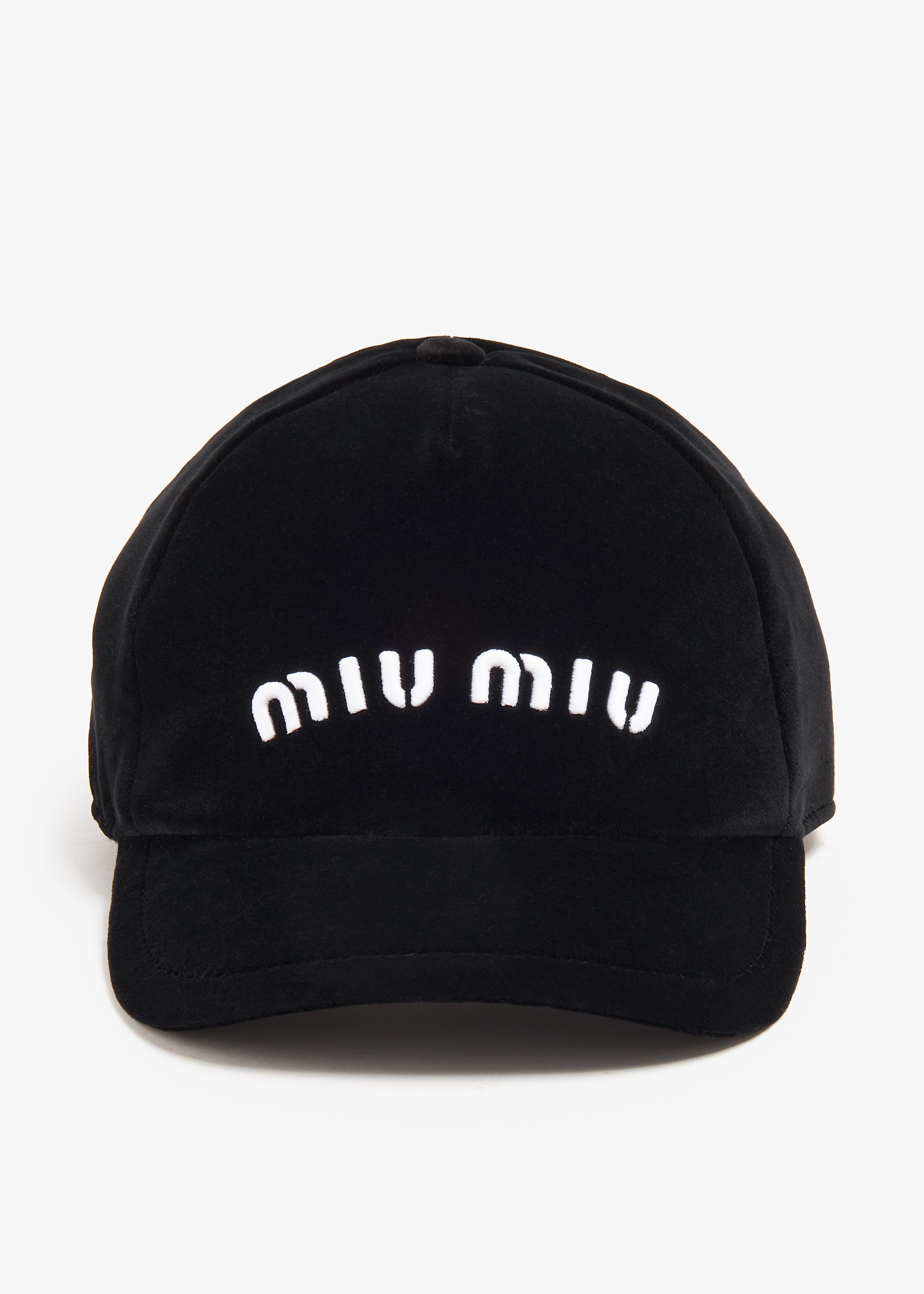 

Velvet baseball cap, Black