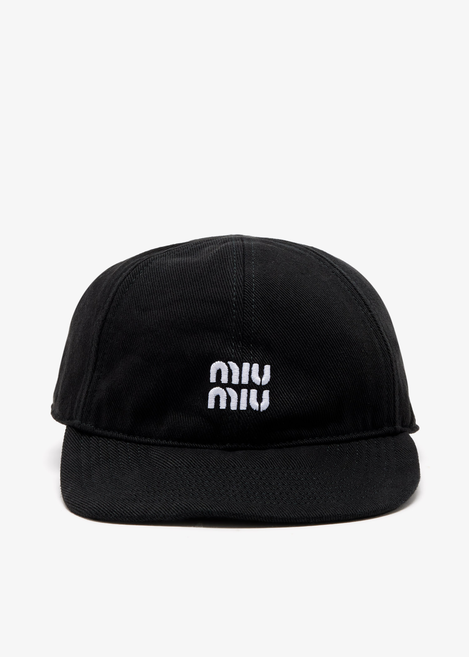 

Denim baseball cap, Black