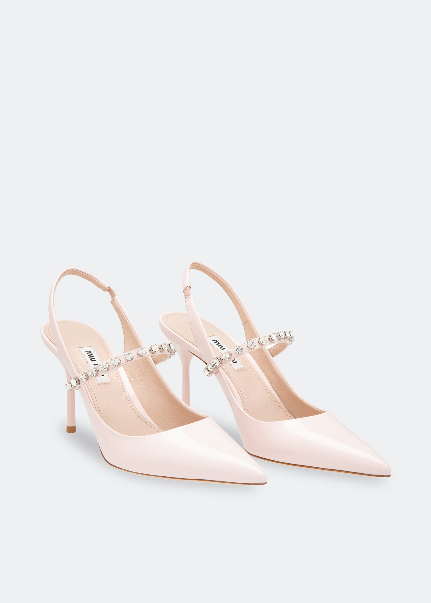 

Leather slingback pumps, Pink