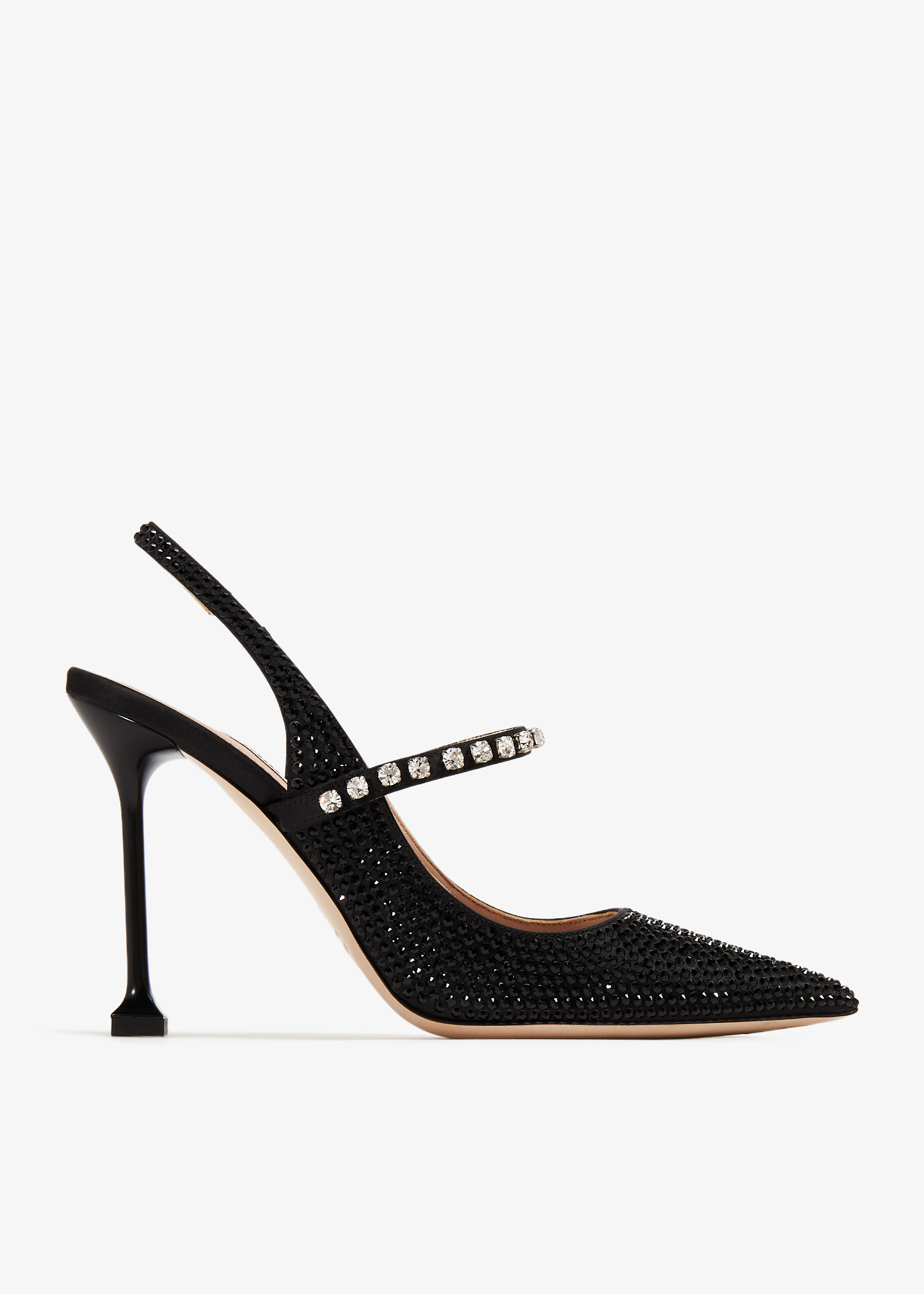 Miu Miu Crystal slingback pumps for Women Black in UAE Level Shoes