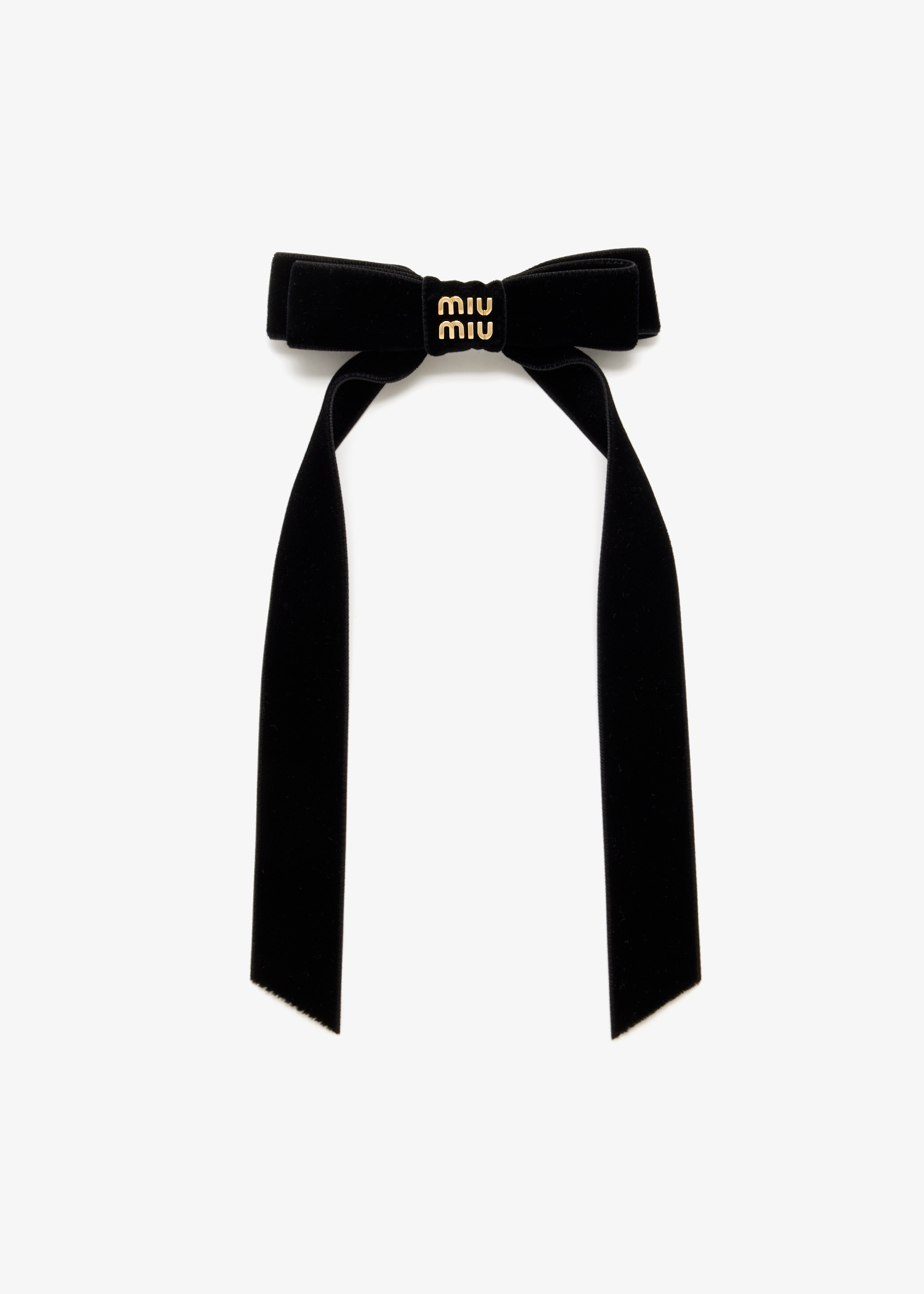 

Velvet hair clip, Black