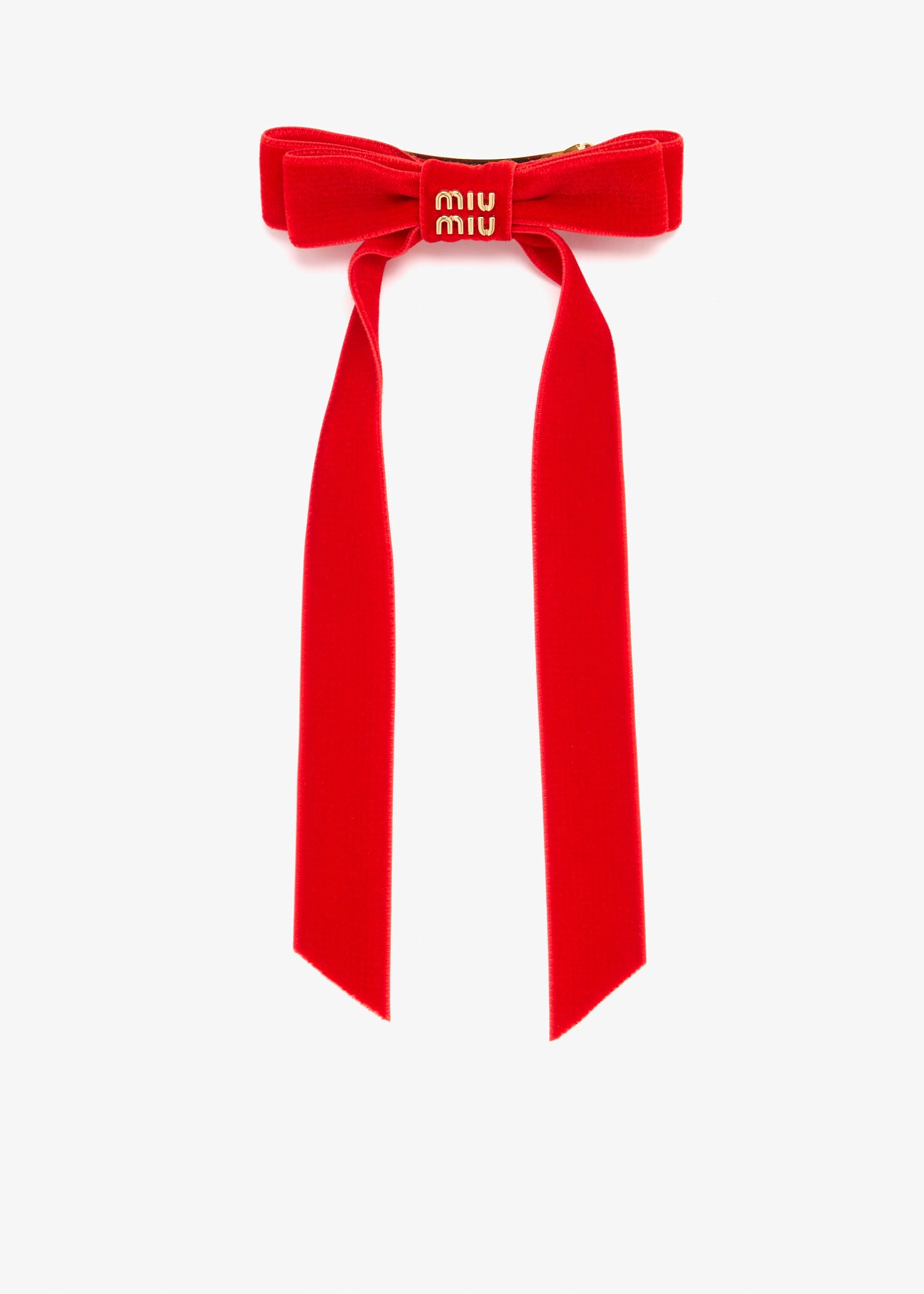 

Velvet hair clip, Red