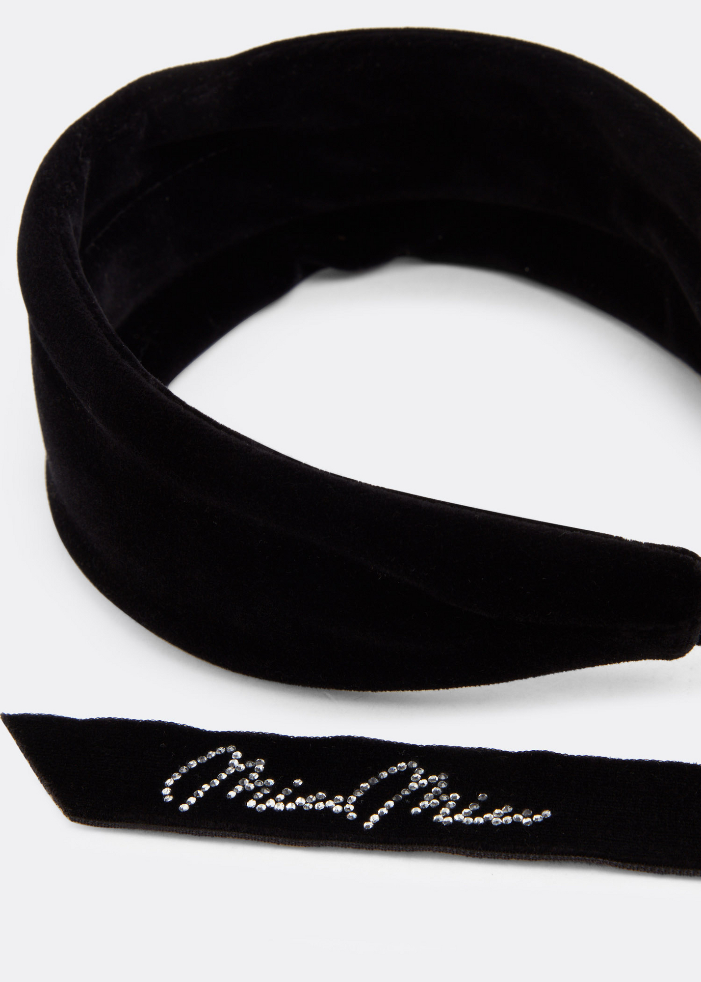 

Velvet scarf headband, Black