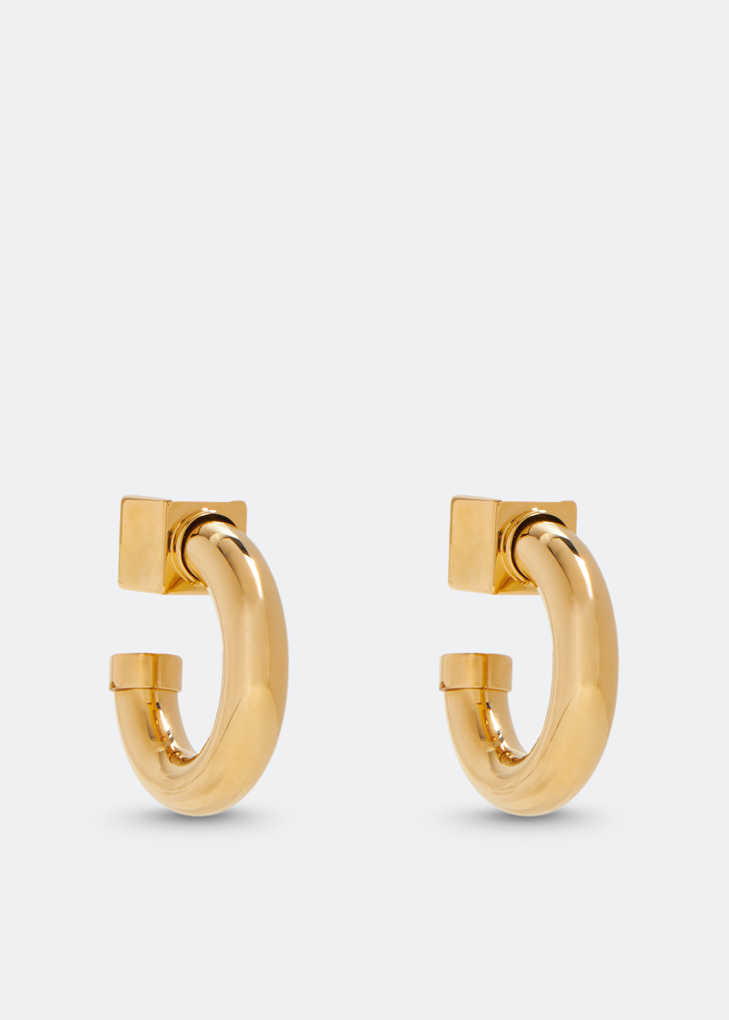 

Metal earrings, Gold