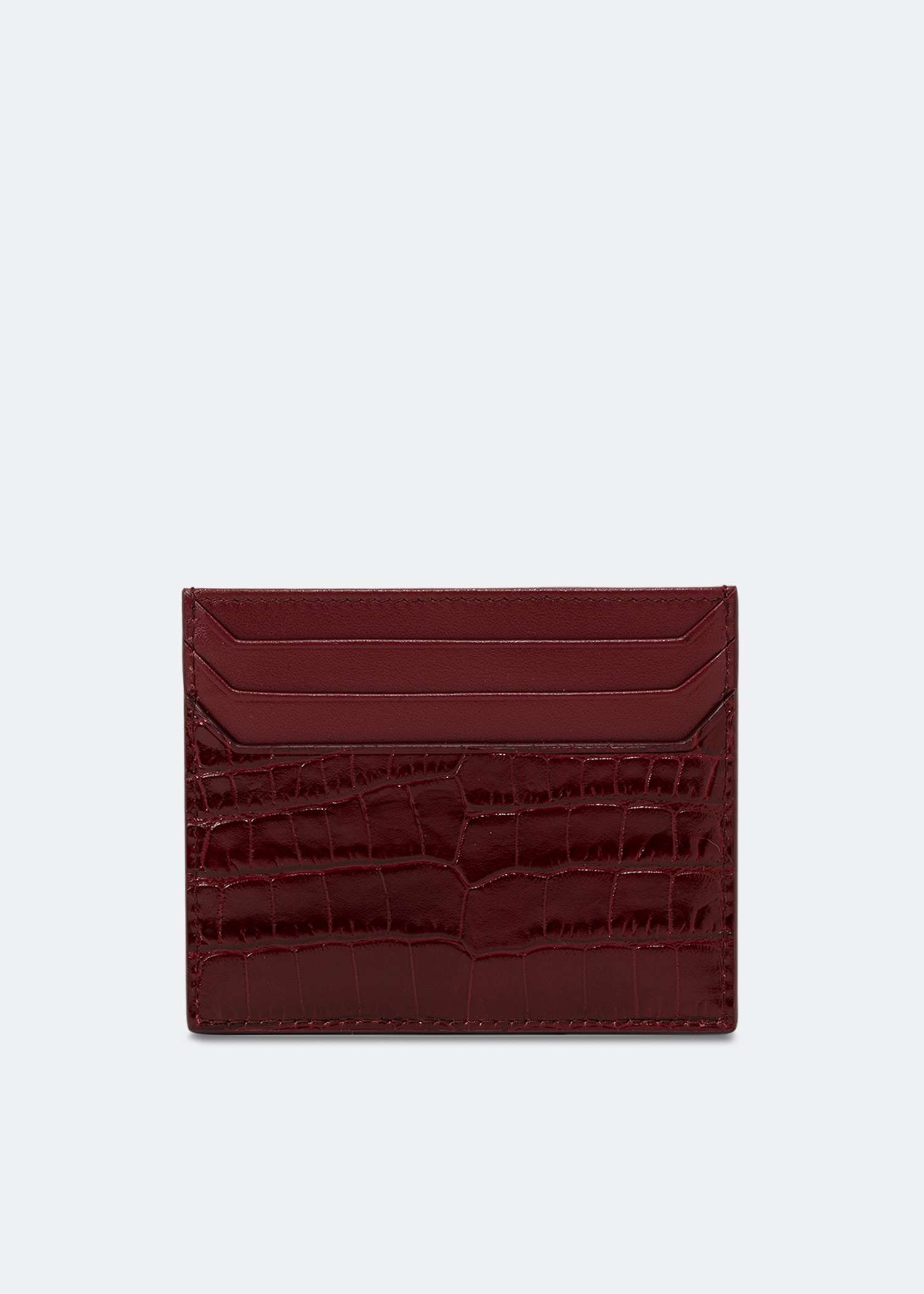 

Leather card holder, Burgundy