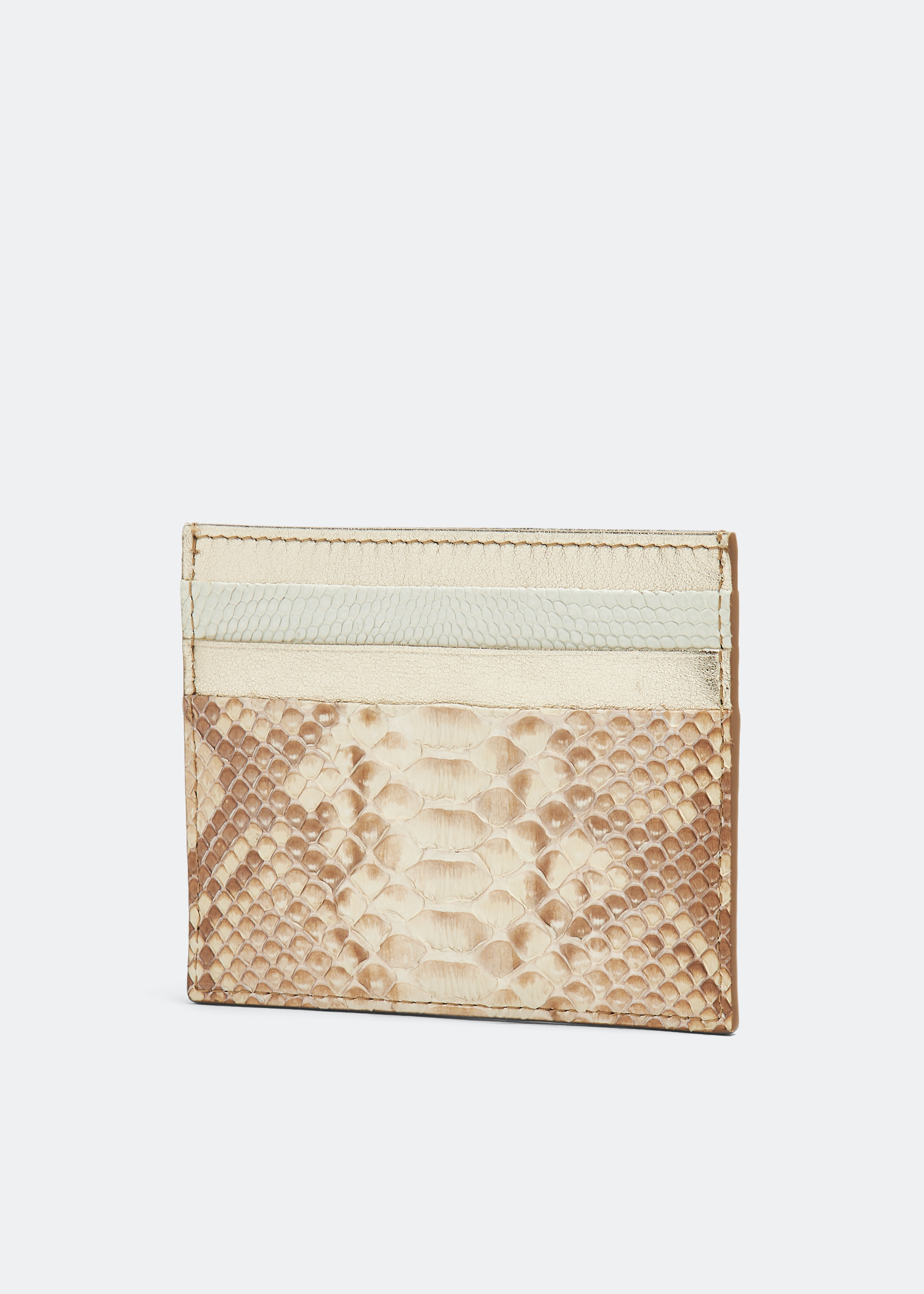 Miu Miu Python and tejus card holder for Women - Animal print in 
