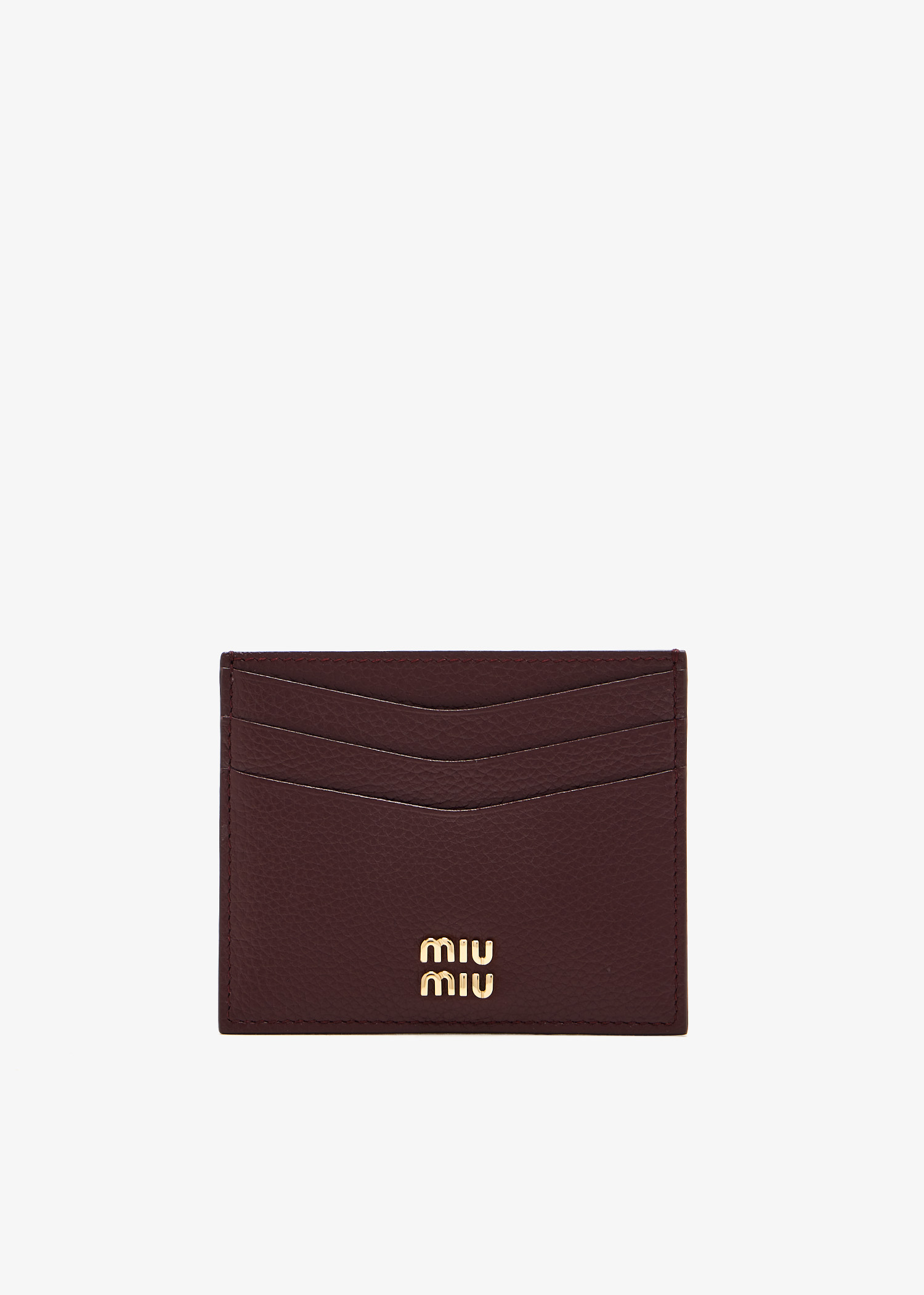 

Leather card holder, Burgundy