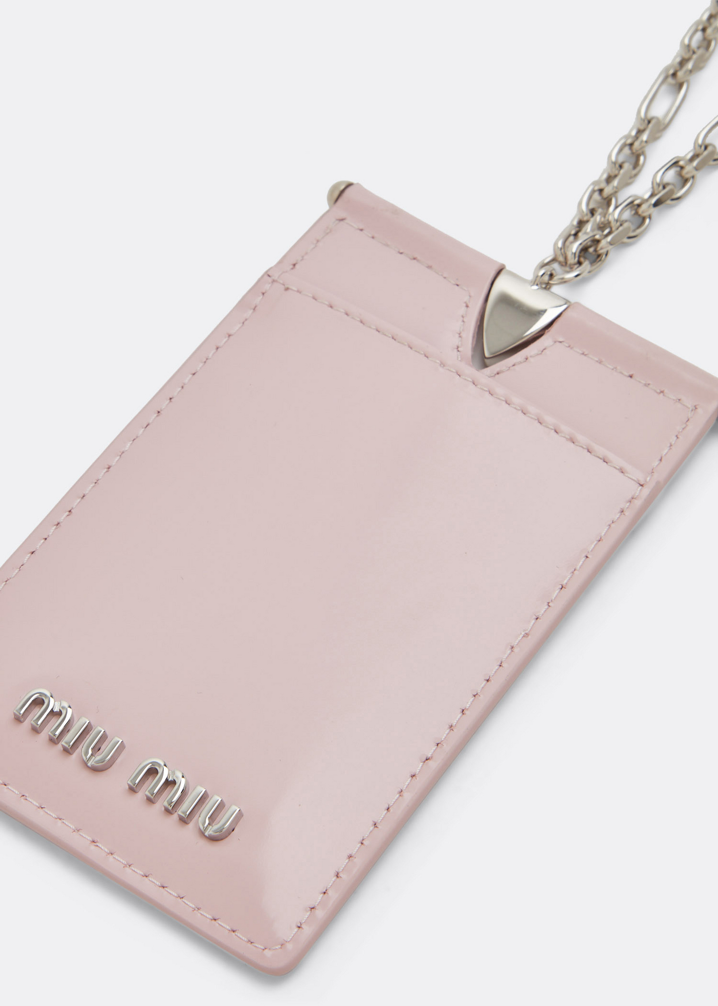 

Leather badge holder, Pink