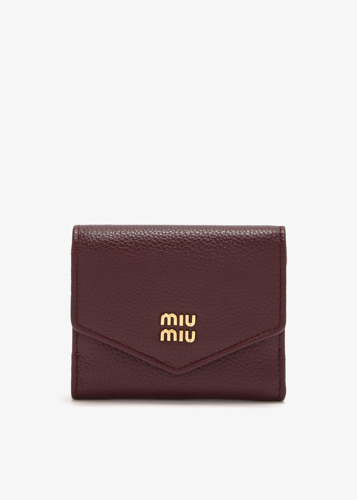 

Small leather wallet, Burgundy