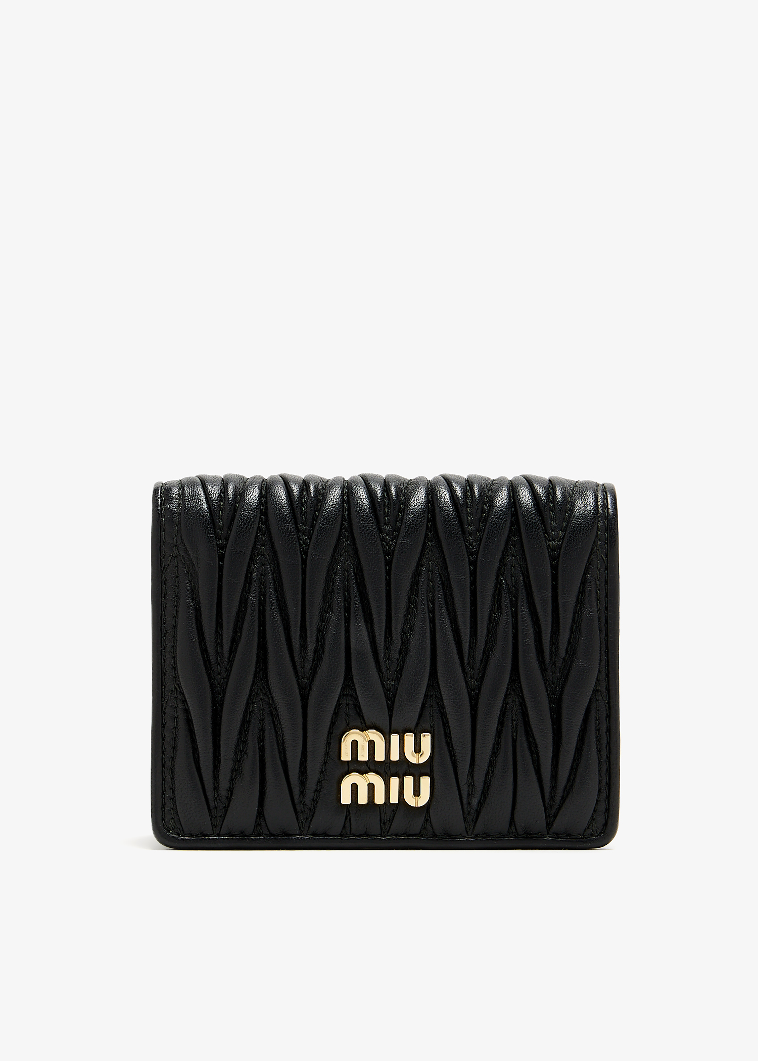 

Small leather wallet, Black