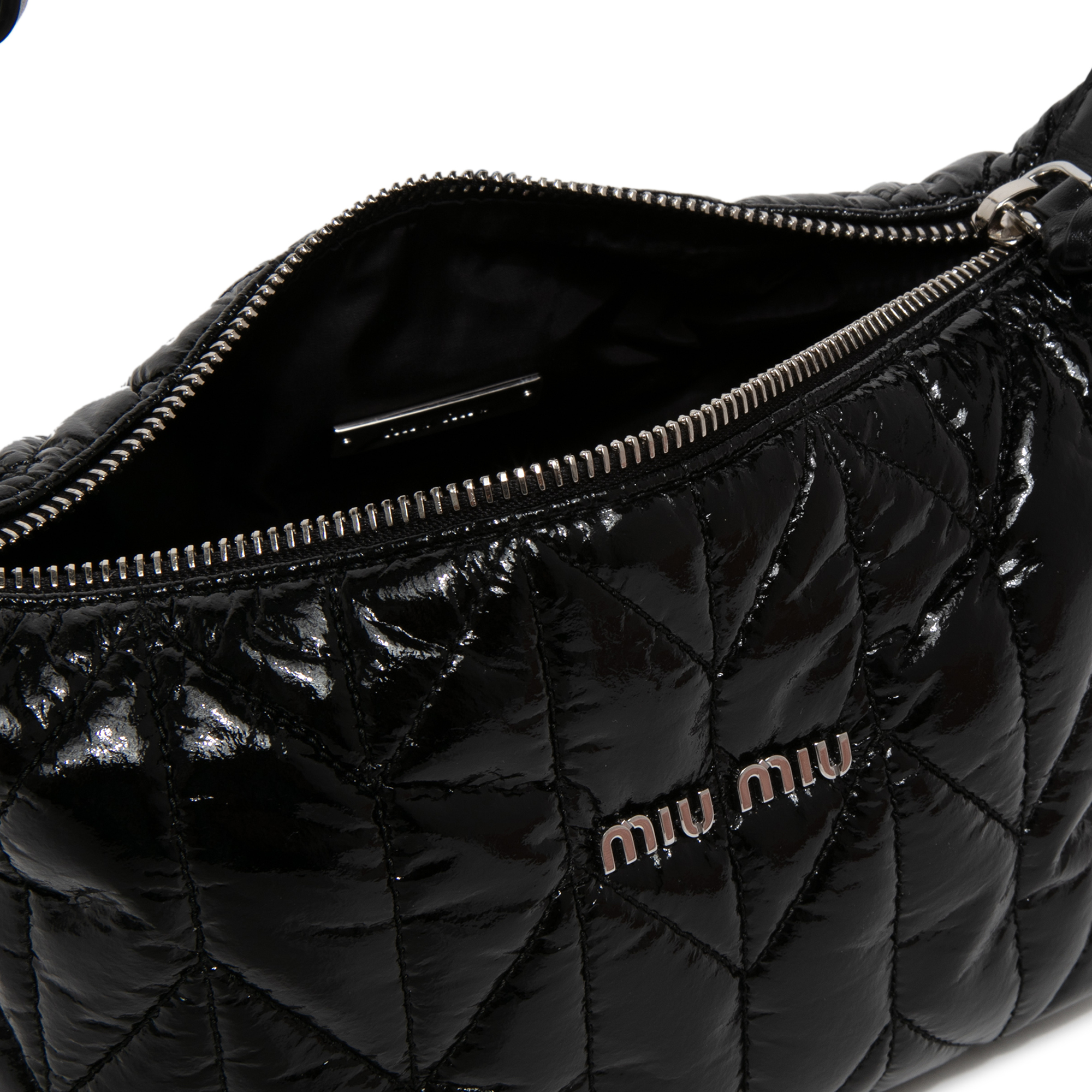 

Miu Spirit ciré mini-bag, Black