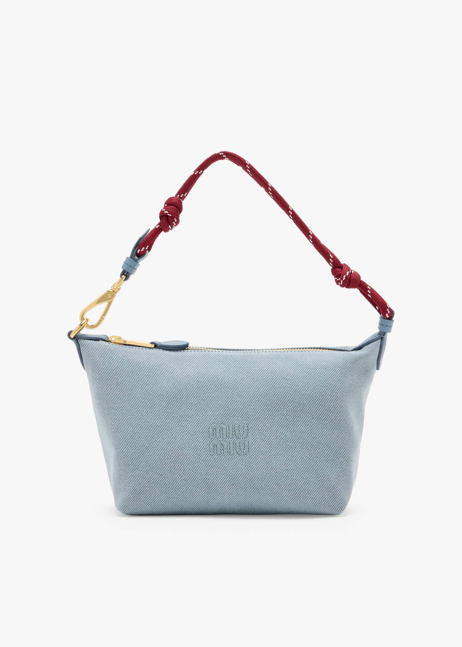 

Gabardine pouch, Blue