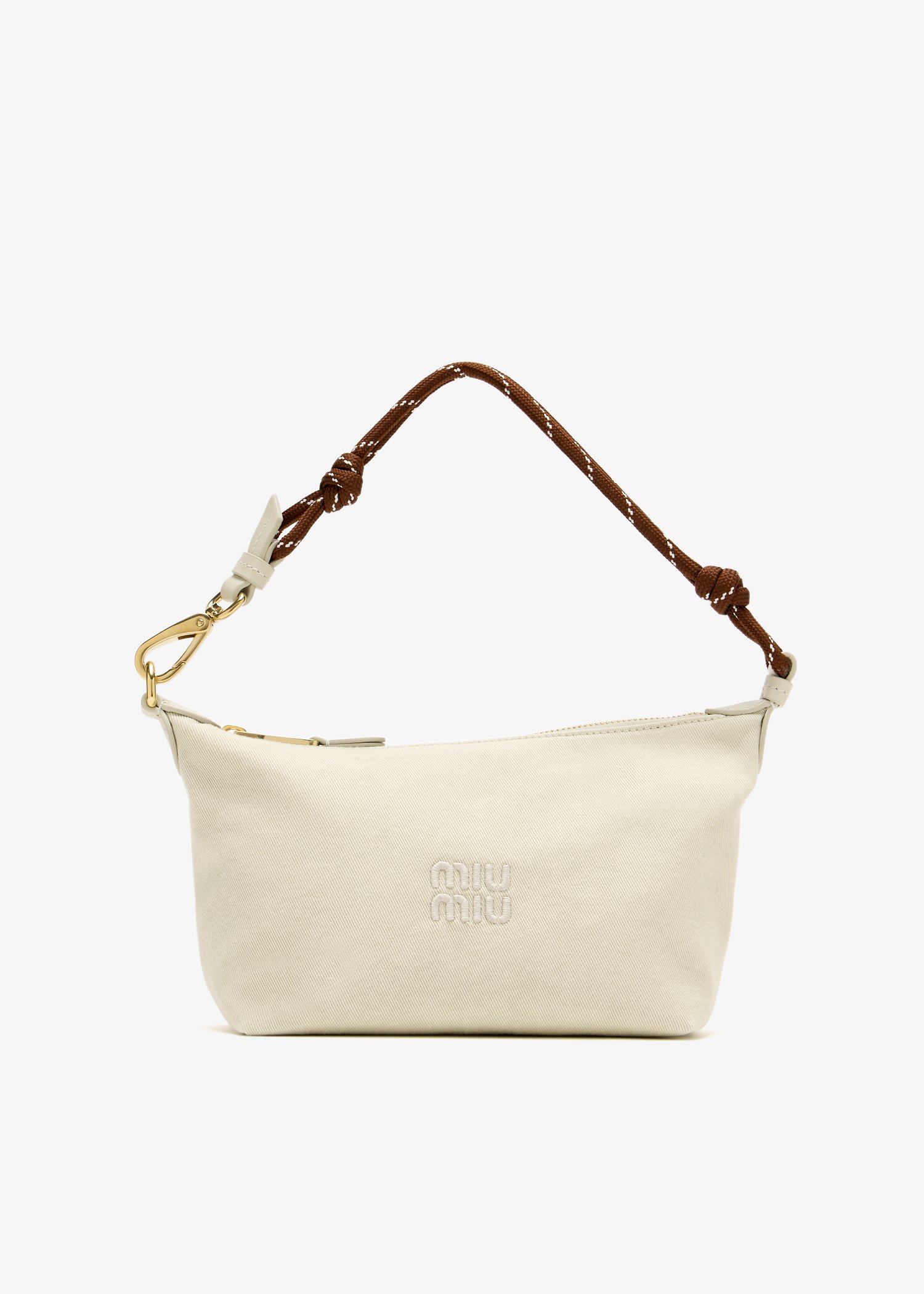 

Gabardine pouch, Cream