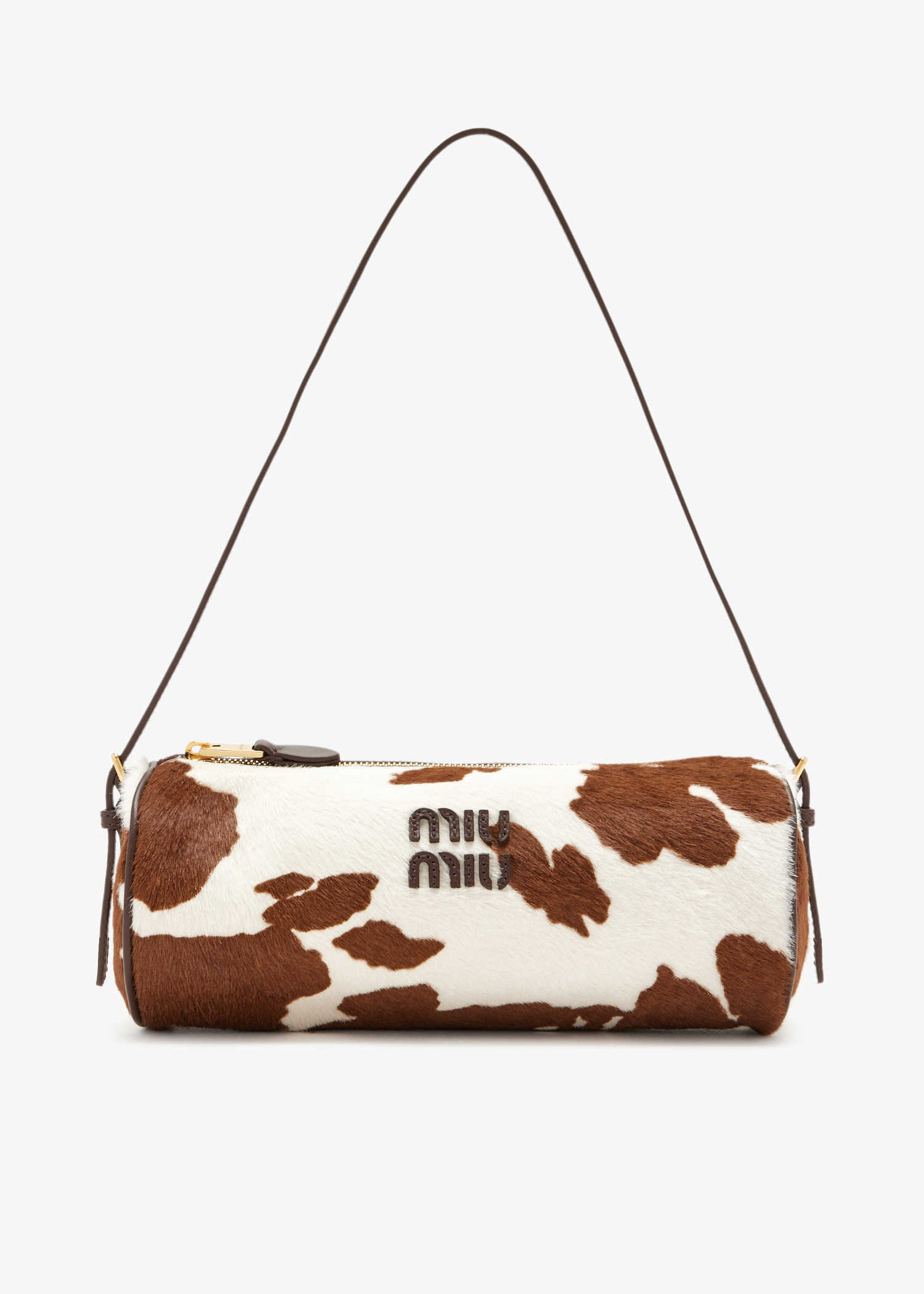 

Animal-printed leather pouch