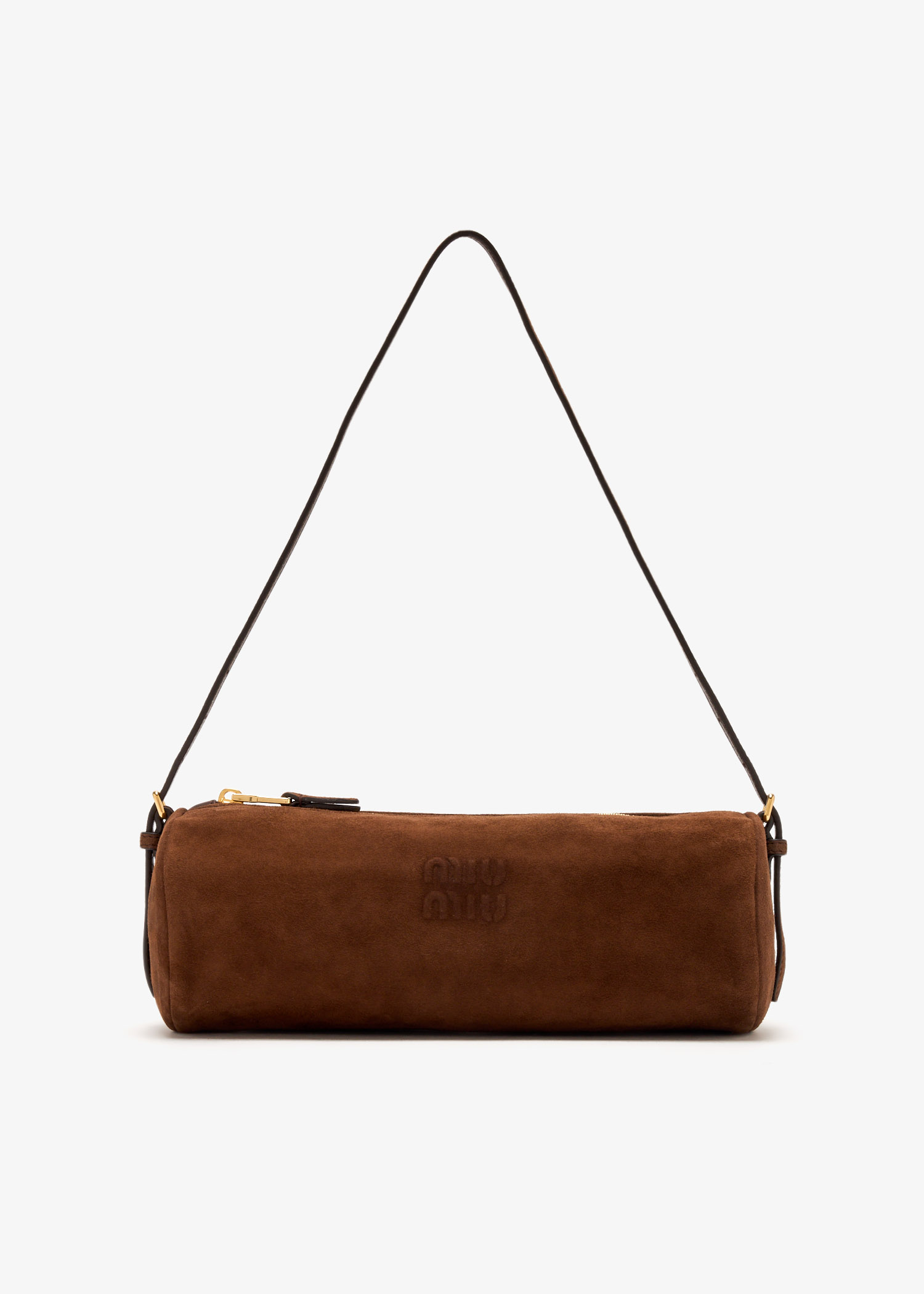

Suede pouch, Brown