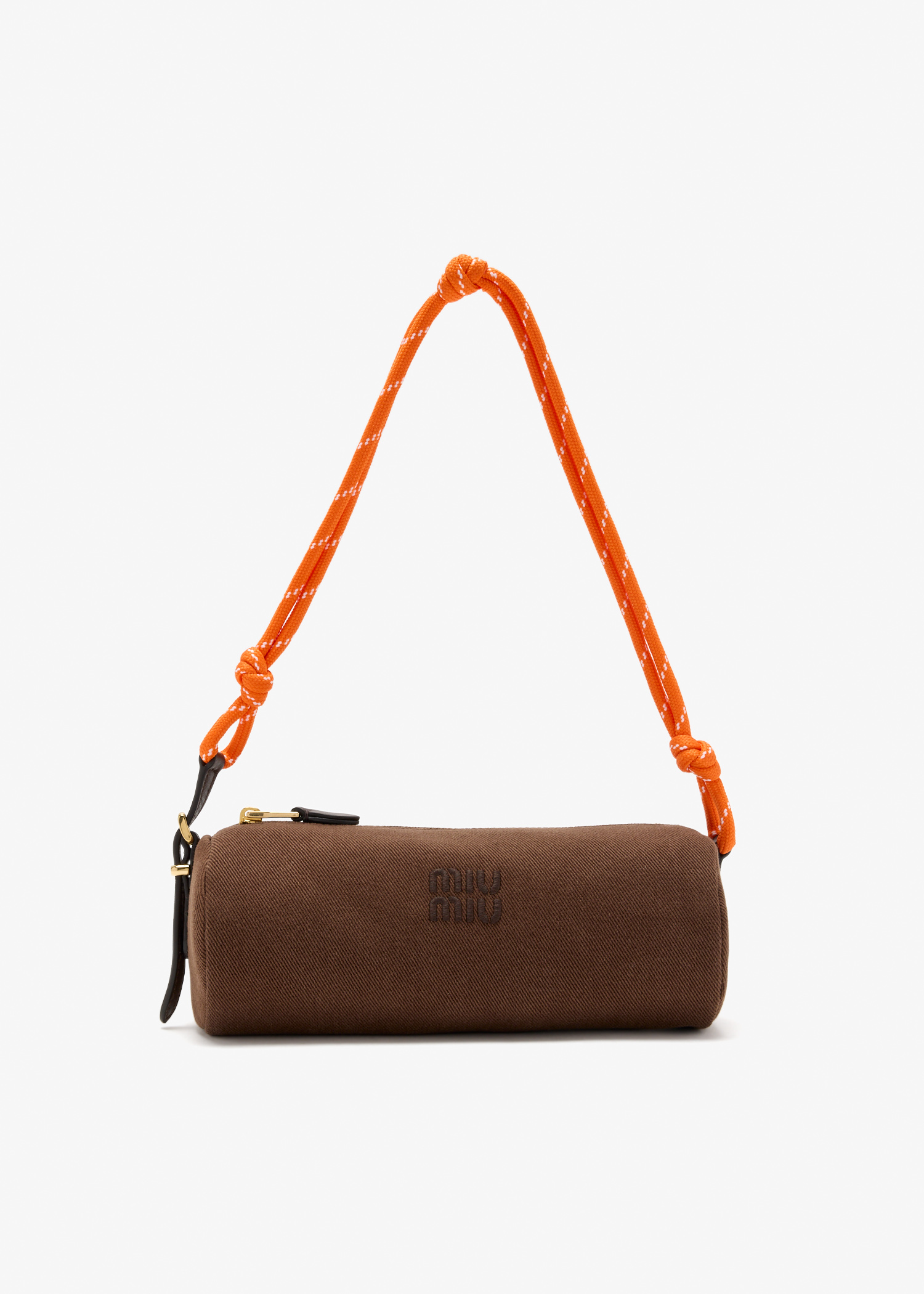 

Gabardine pouch, Brown