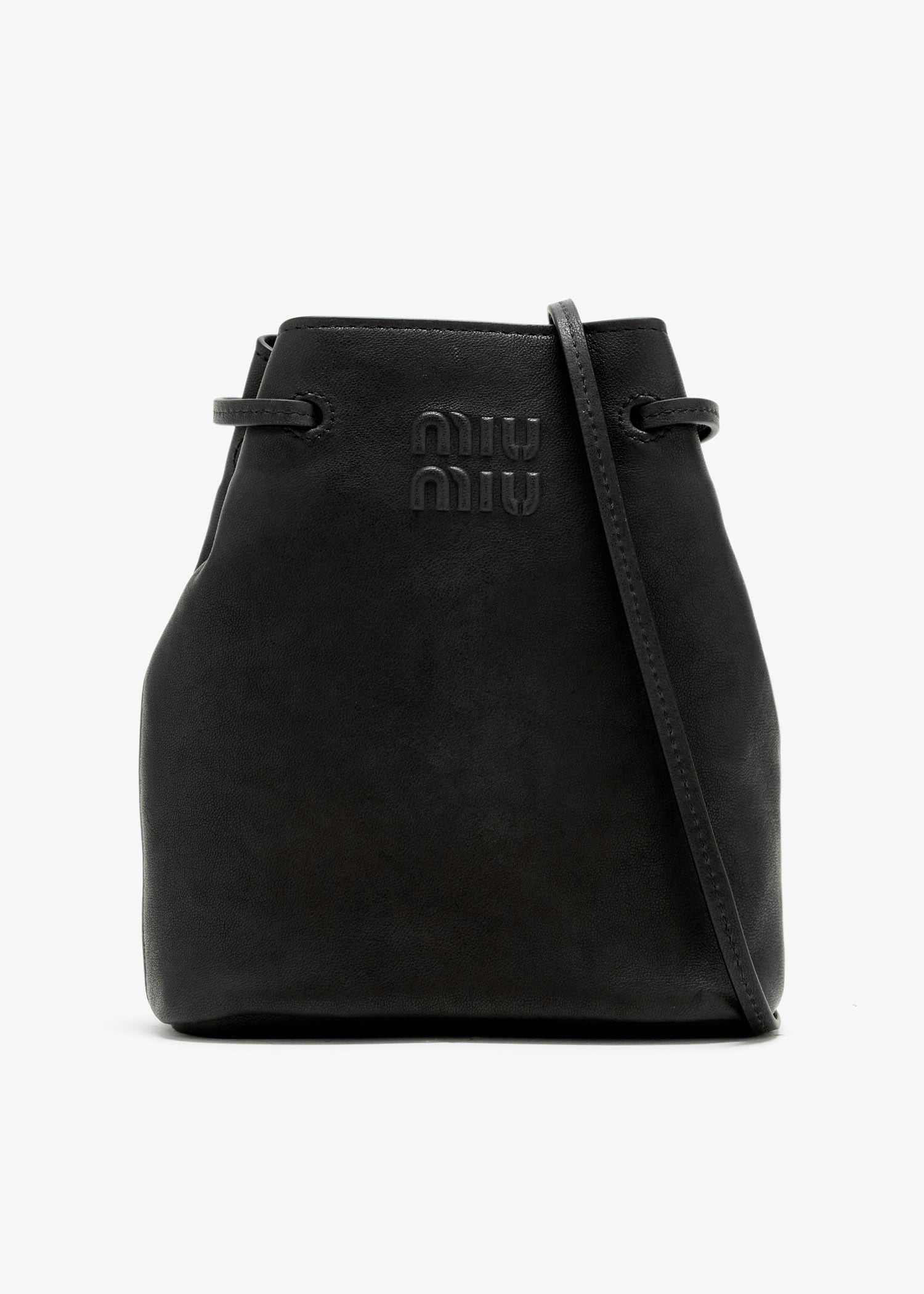 

Nappa leather mini bag, Brown