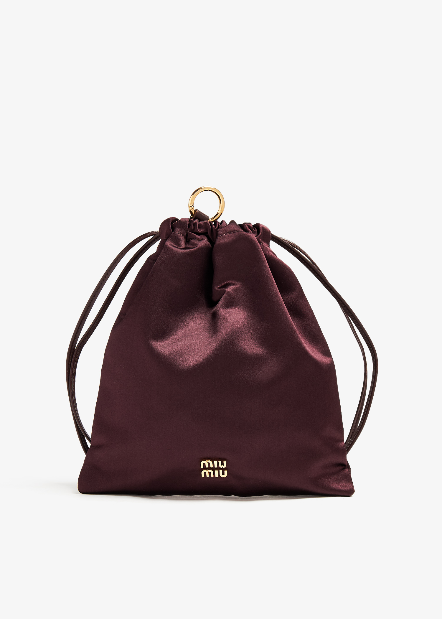 Miu Miu Duchesse pouch for Women - Burgundy in UAE | Level Shoes
