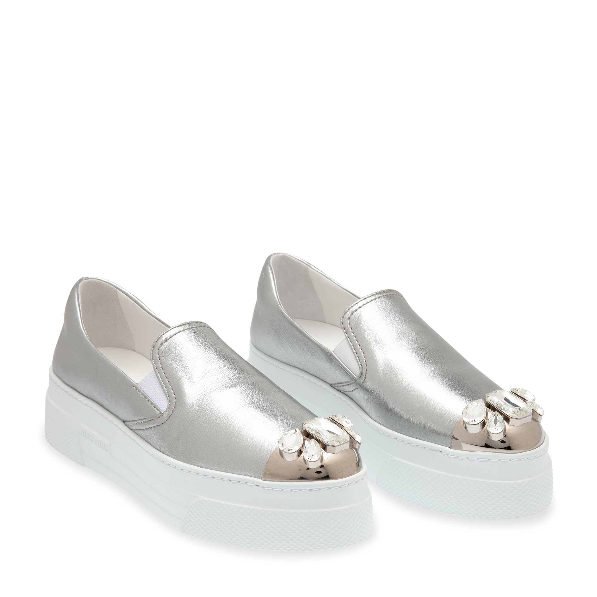 

Mordoré leather sneakers, Silver