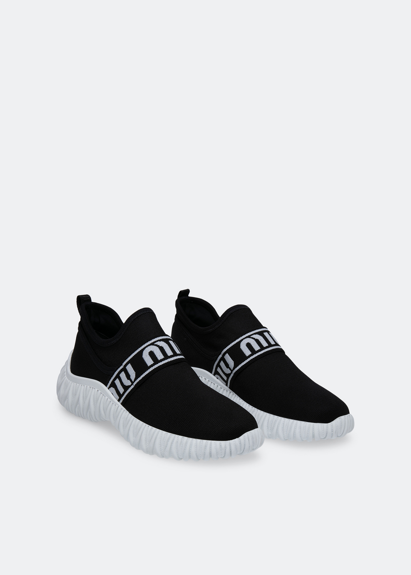 

Logo-print sock sneakers, Black