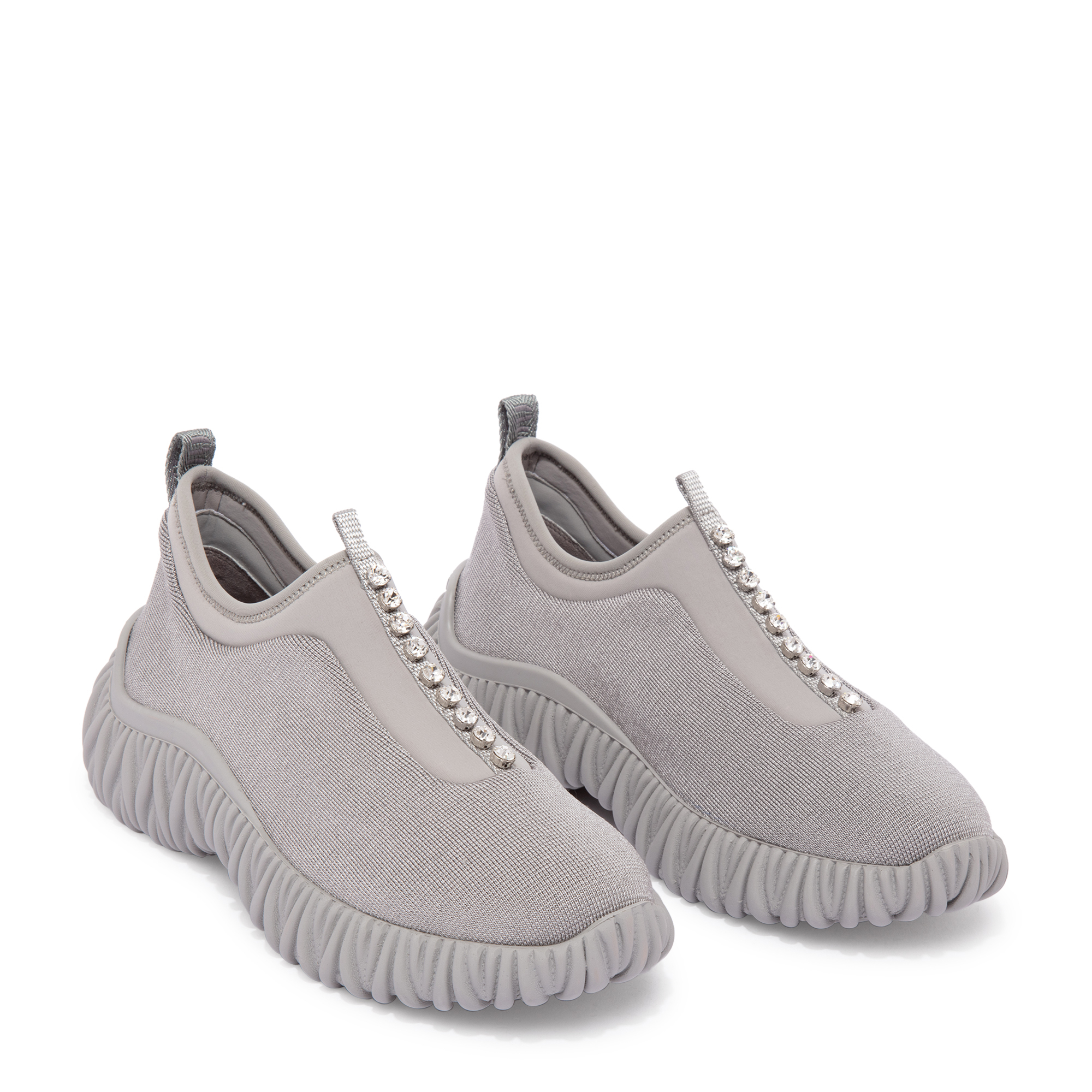

Embellished sock sneakers, Grey