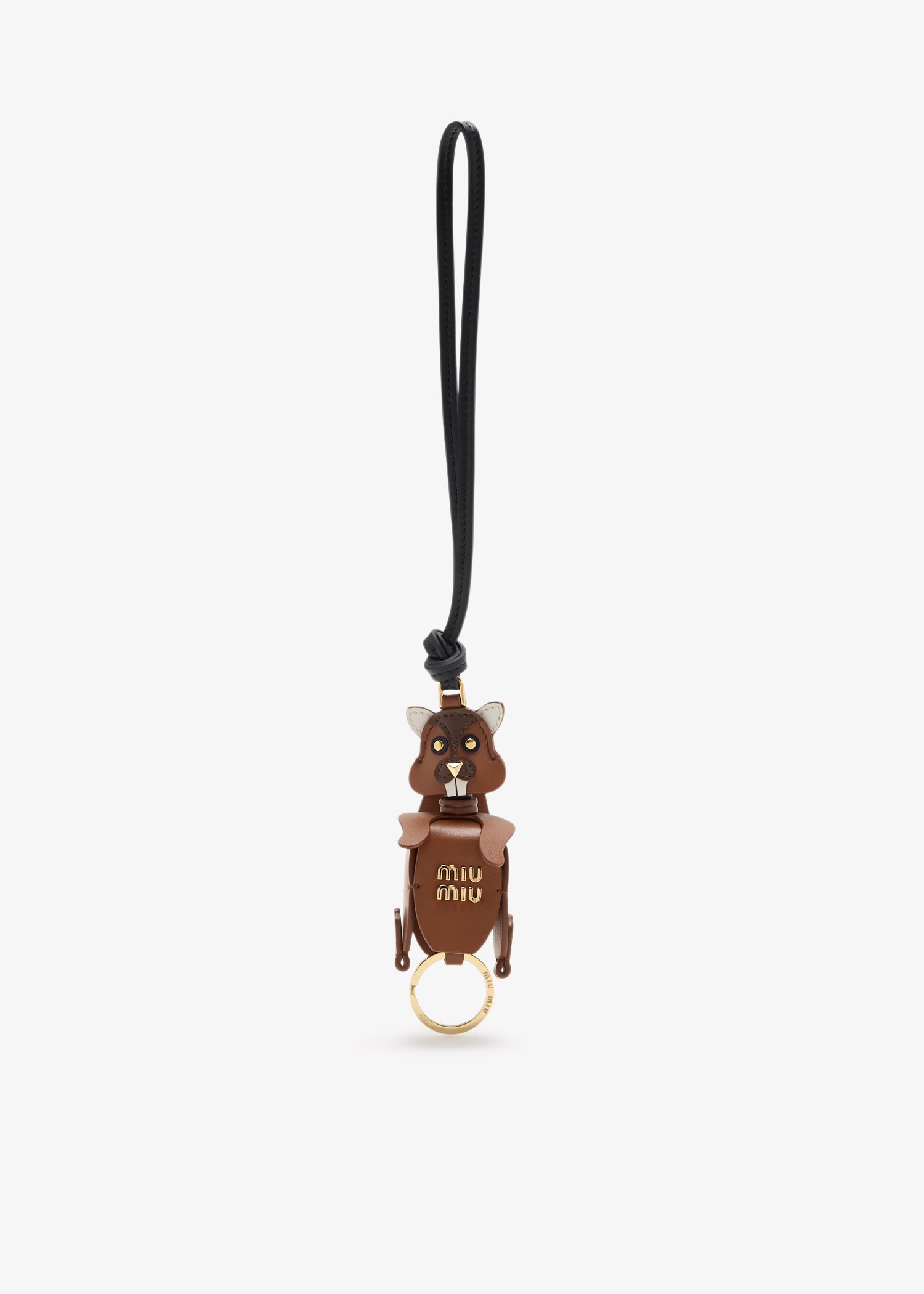 

Leather key ring trick, Brown