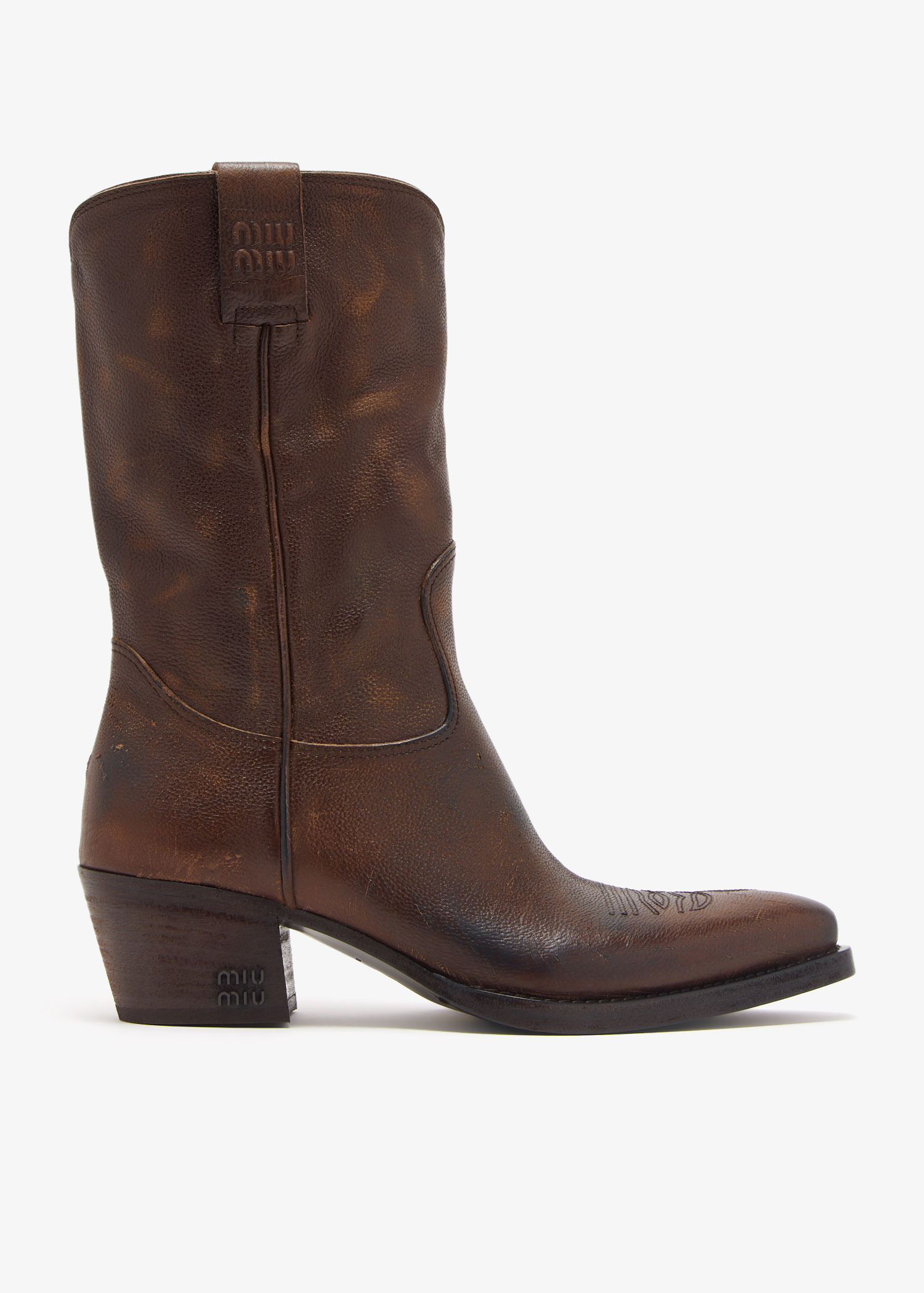 

Leather boots, Brown