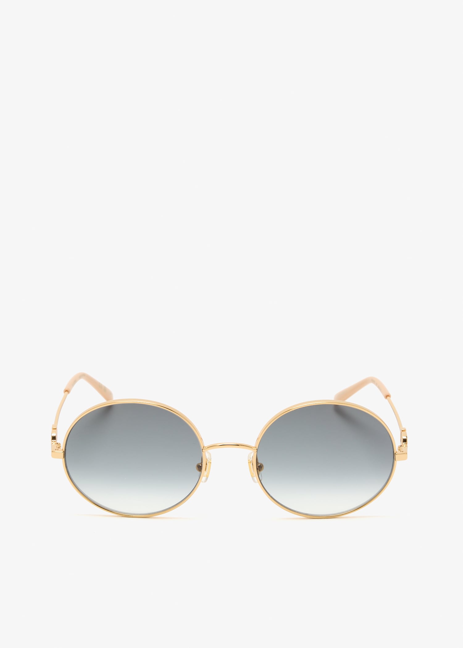 

VLogo round sunglasses, Gold