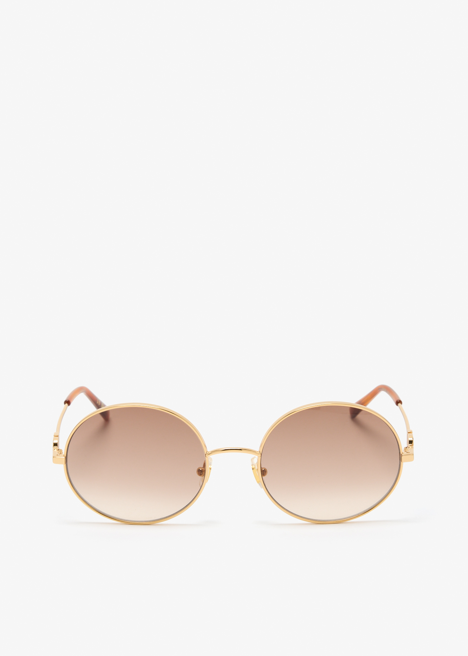 

VLogo round sunglasses, Gold