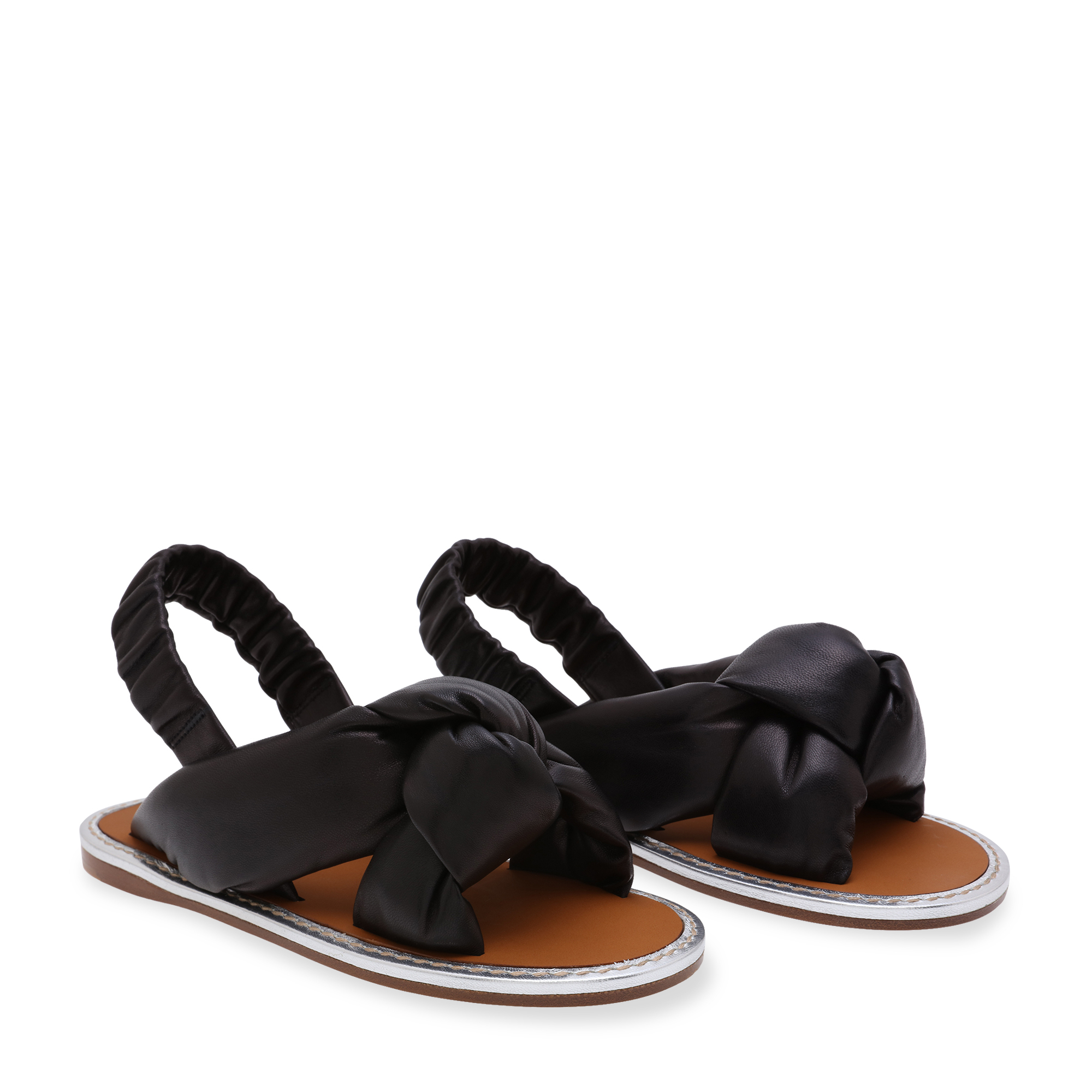 

Nappa leather sandals, Black