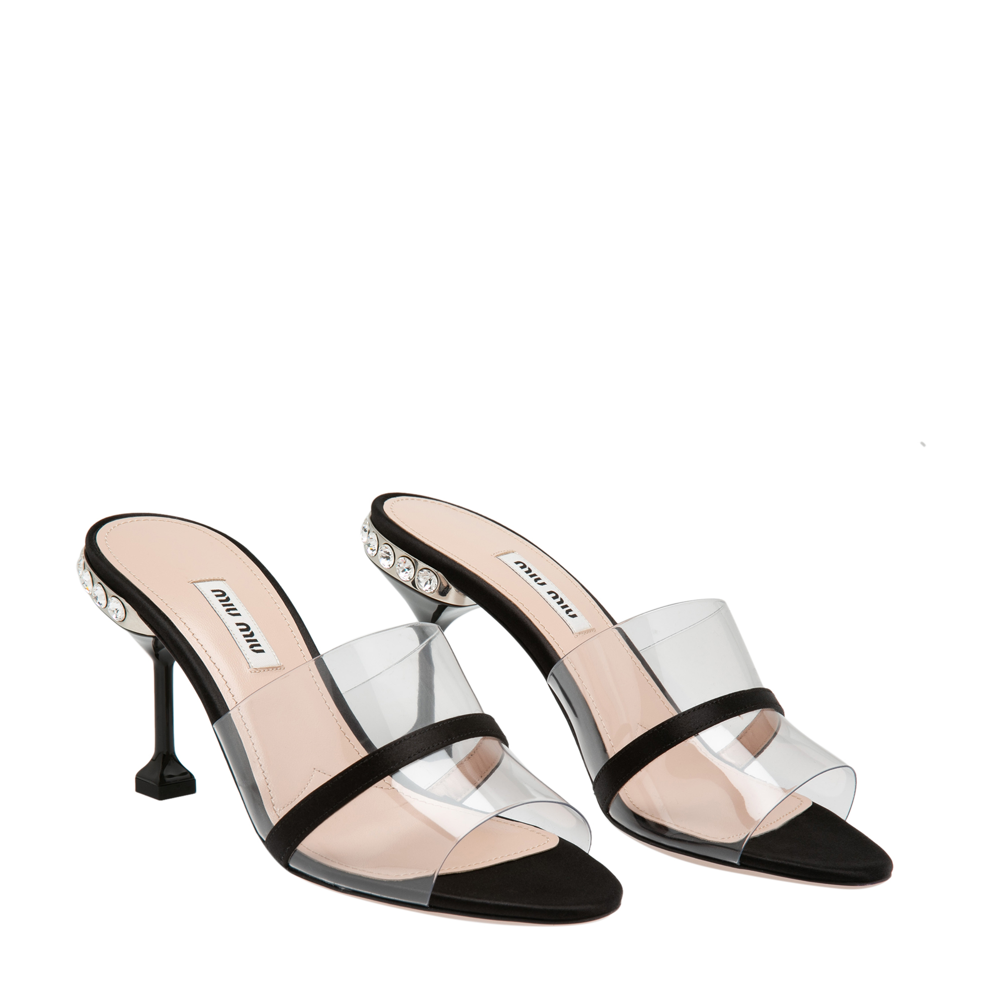 

Patent leather mules, Black