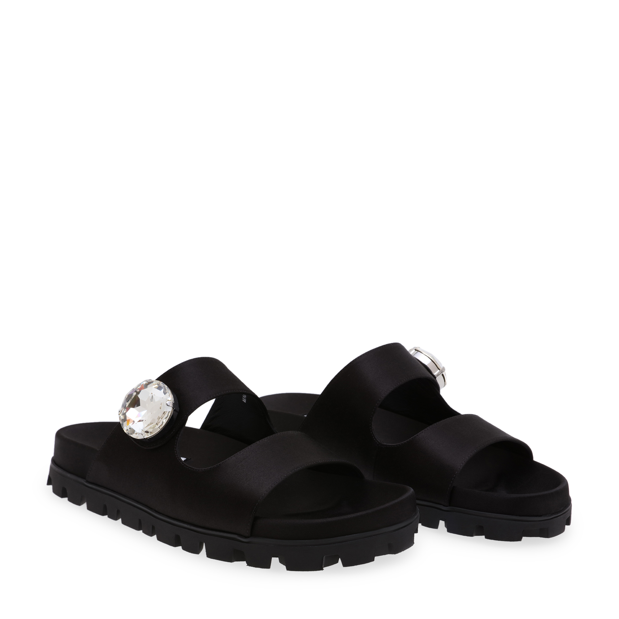 

Crystal-embellished sandals, Black