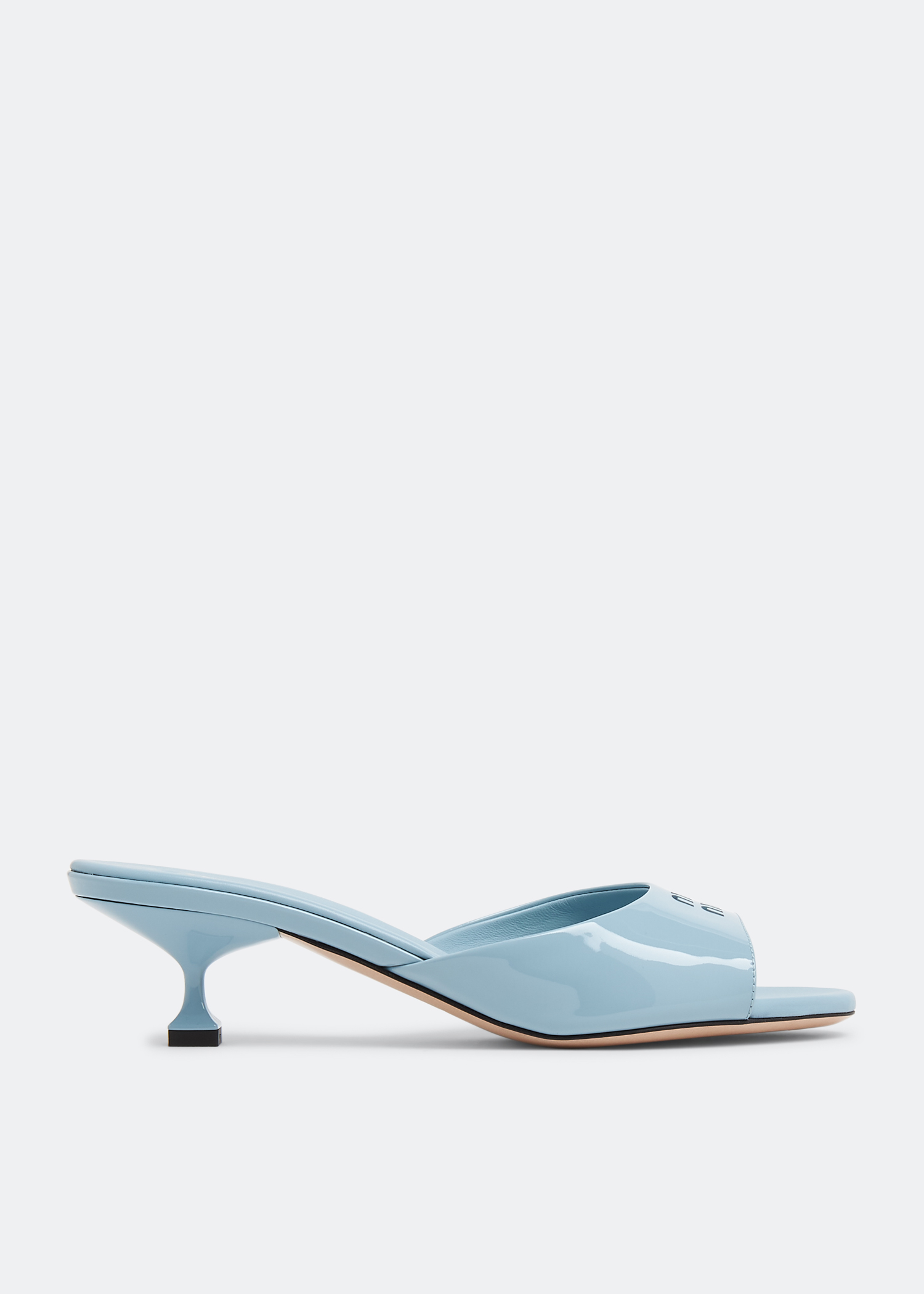 

Patent leather sandals, Blue