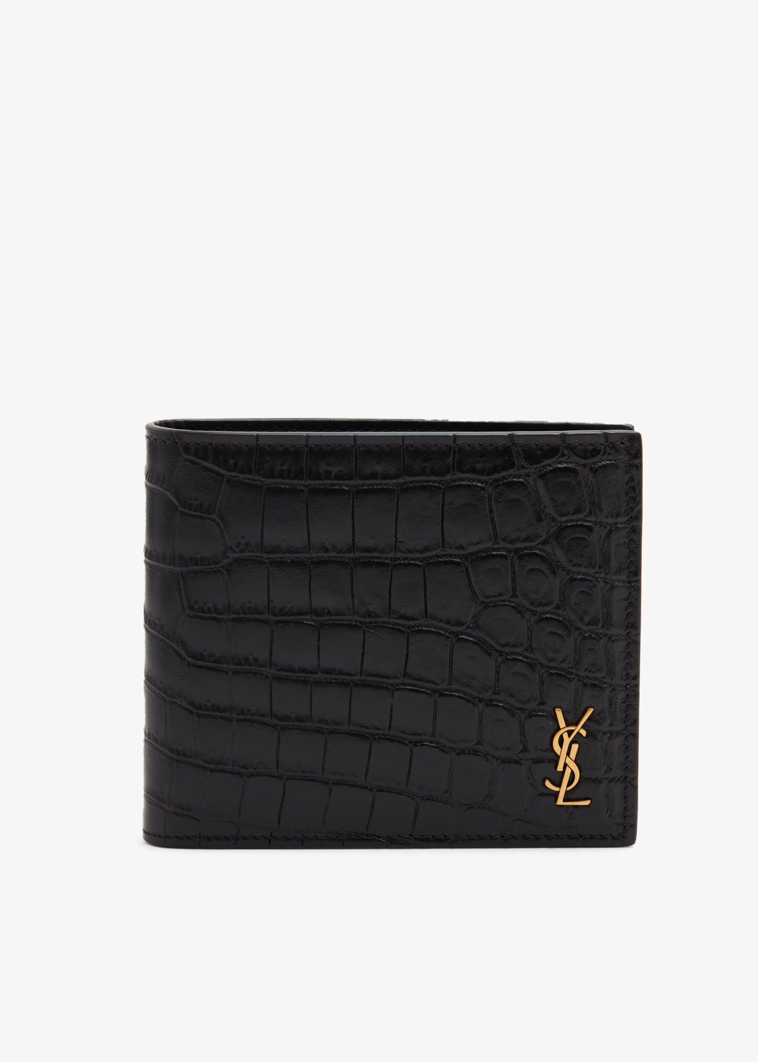 Saint Laurent Monogram East/West wallet for Men - Black in UAE