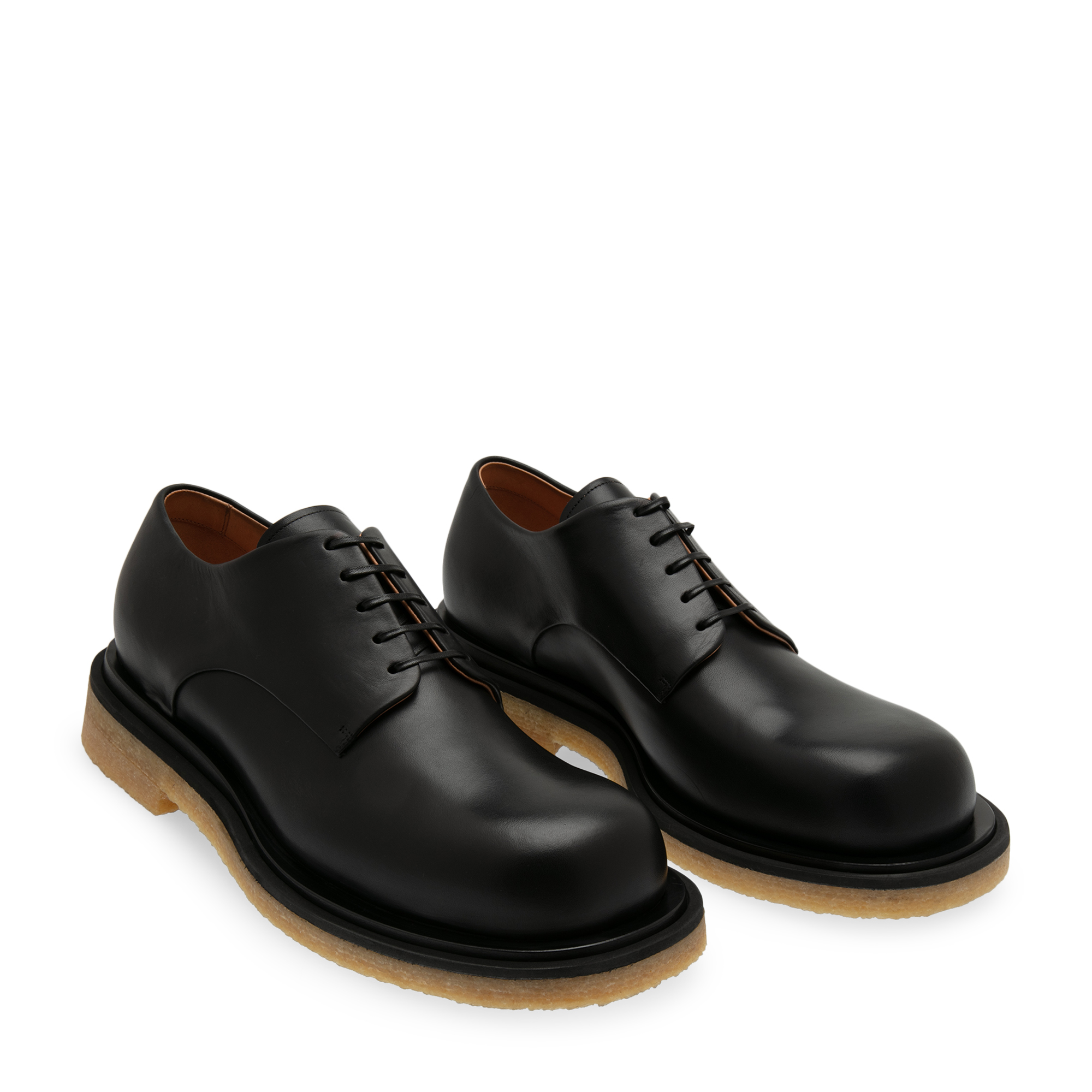 

Leather derby shoes, Black