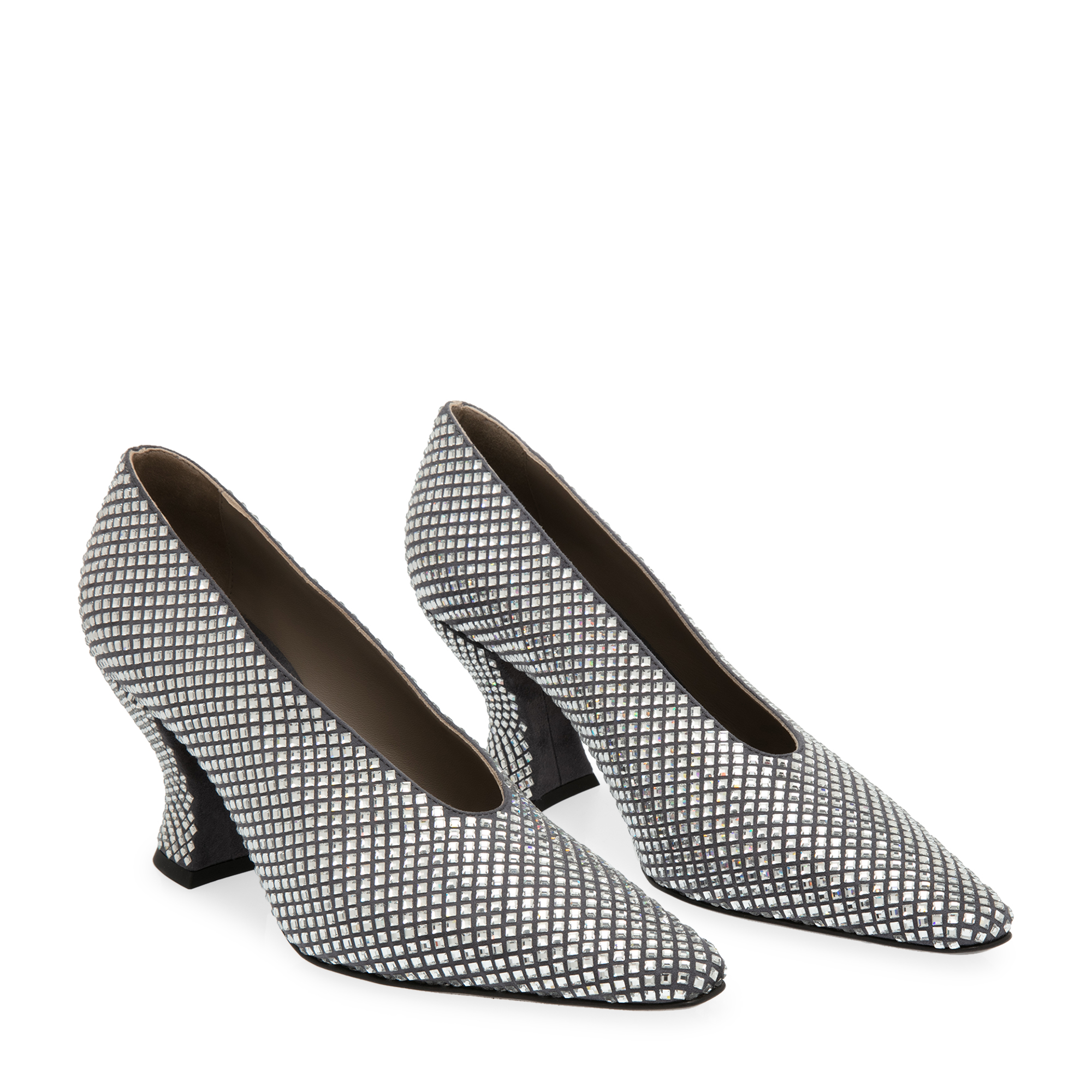 

Almond pumps, Silver